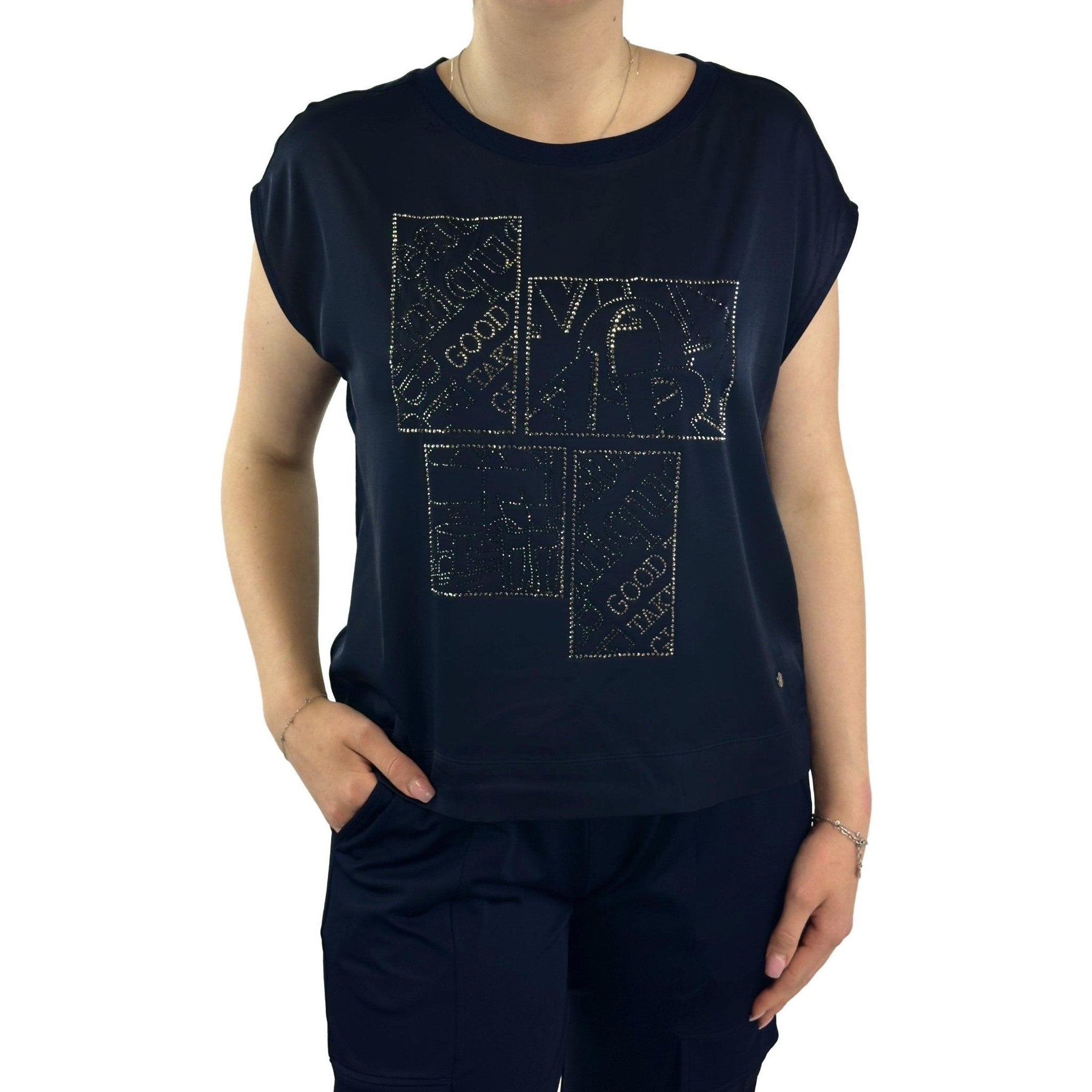 Schluse mit Strassschmuck. Mode von Monari. Seidel Moden Onlineshop