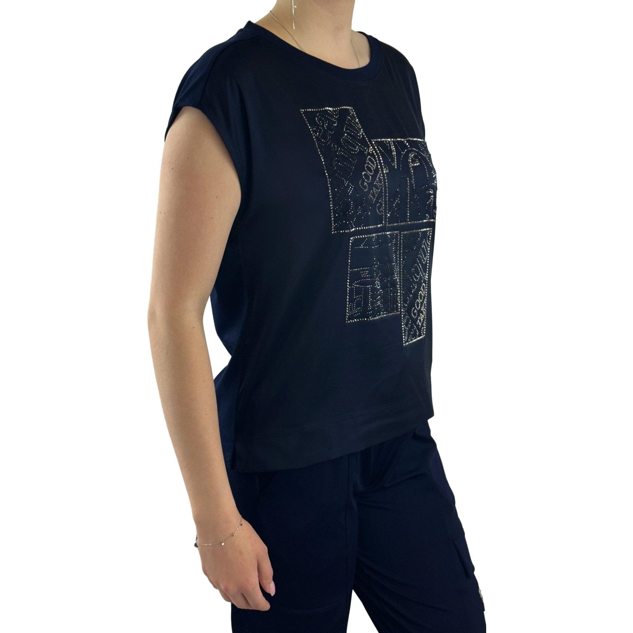 Schluse mit Strassschmuck. Mode von Monari. Seidel Moden Onlineshop