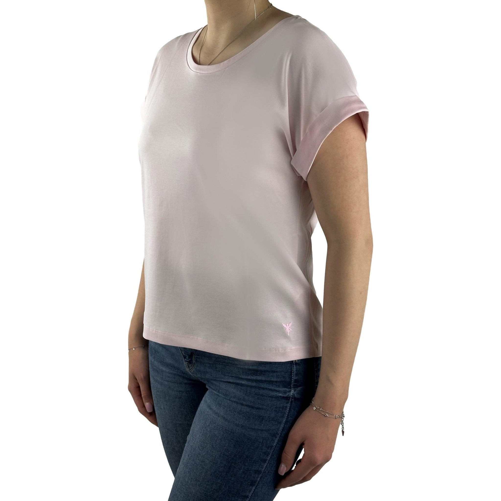 Kurzarm Shirt mit Kellerfalte im Rücken. Mode von Monari. Seidel Moden Onlineshop