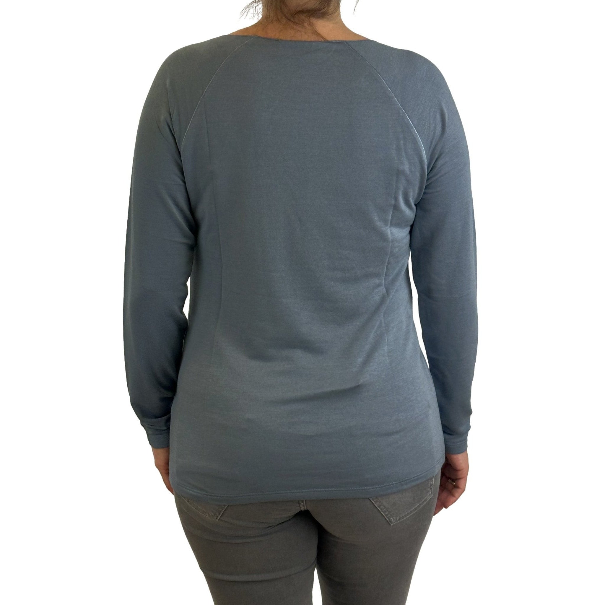 Langarm Shirt aus Viskose-Modalqualität. Mode von Monari. Seidel Moden Onlineshop