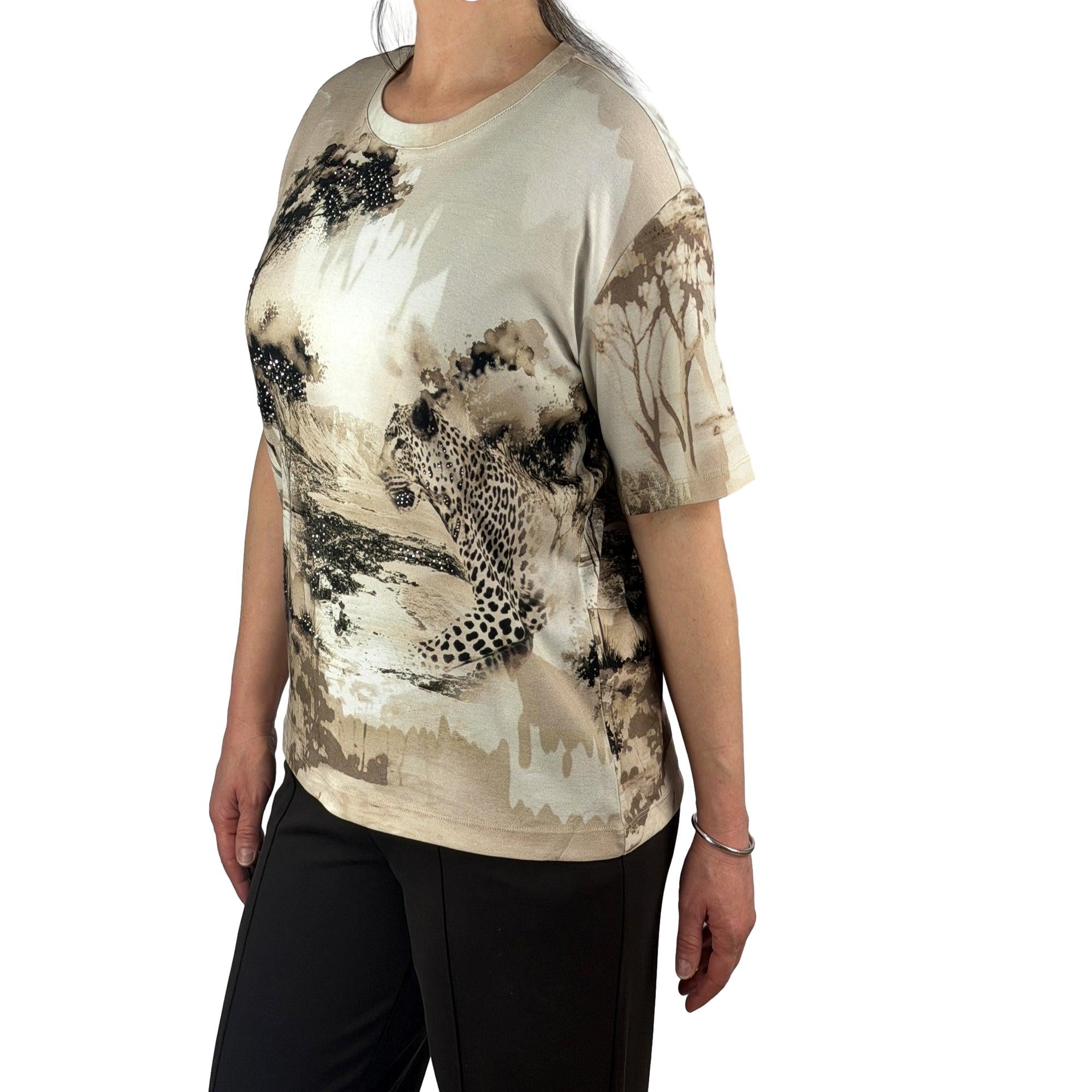 Shirt mit Allover - Print - Mode von Monari