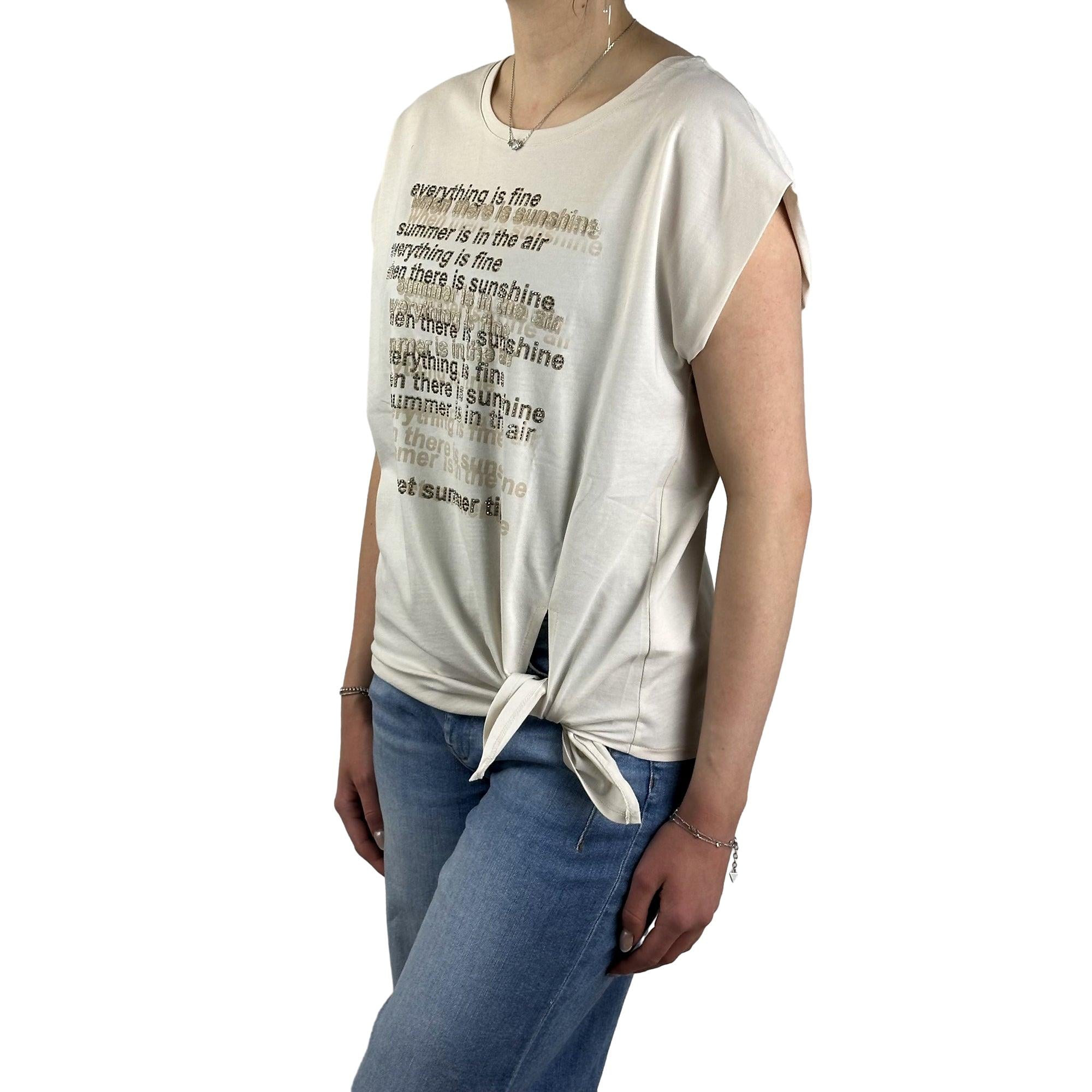 Shirt mit Knoten. Mode von Monari. Seidel Moden Onlineshop