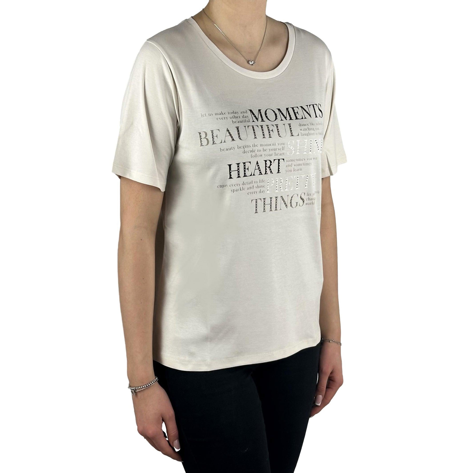 Shirt mit Strass. Mode von Monari. Seidel Moden Onlineshop