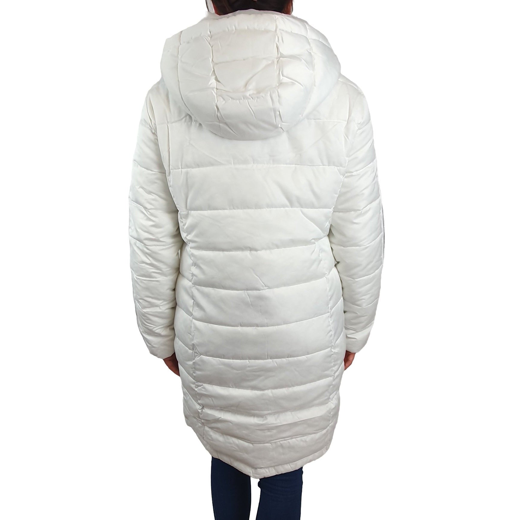Lange Steppjacke mit Galonstreifen. Mode von Monari. Seidel Moden Onlineshop