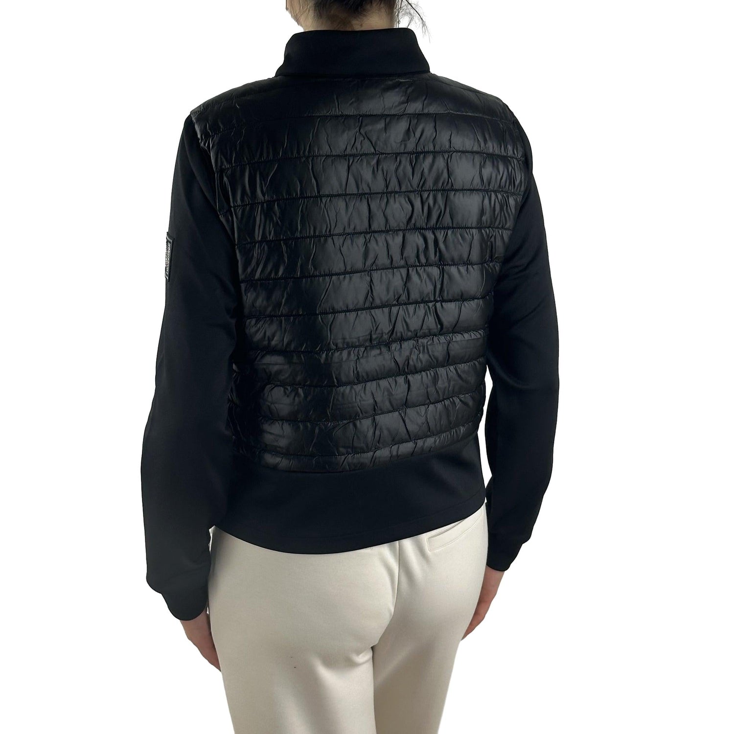 Steppjacke mit Materialmix. Mode von Monari. Seidel Moden Onlineshop