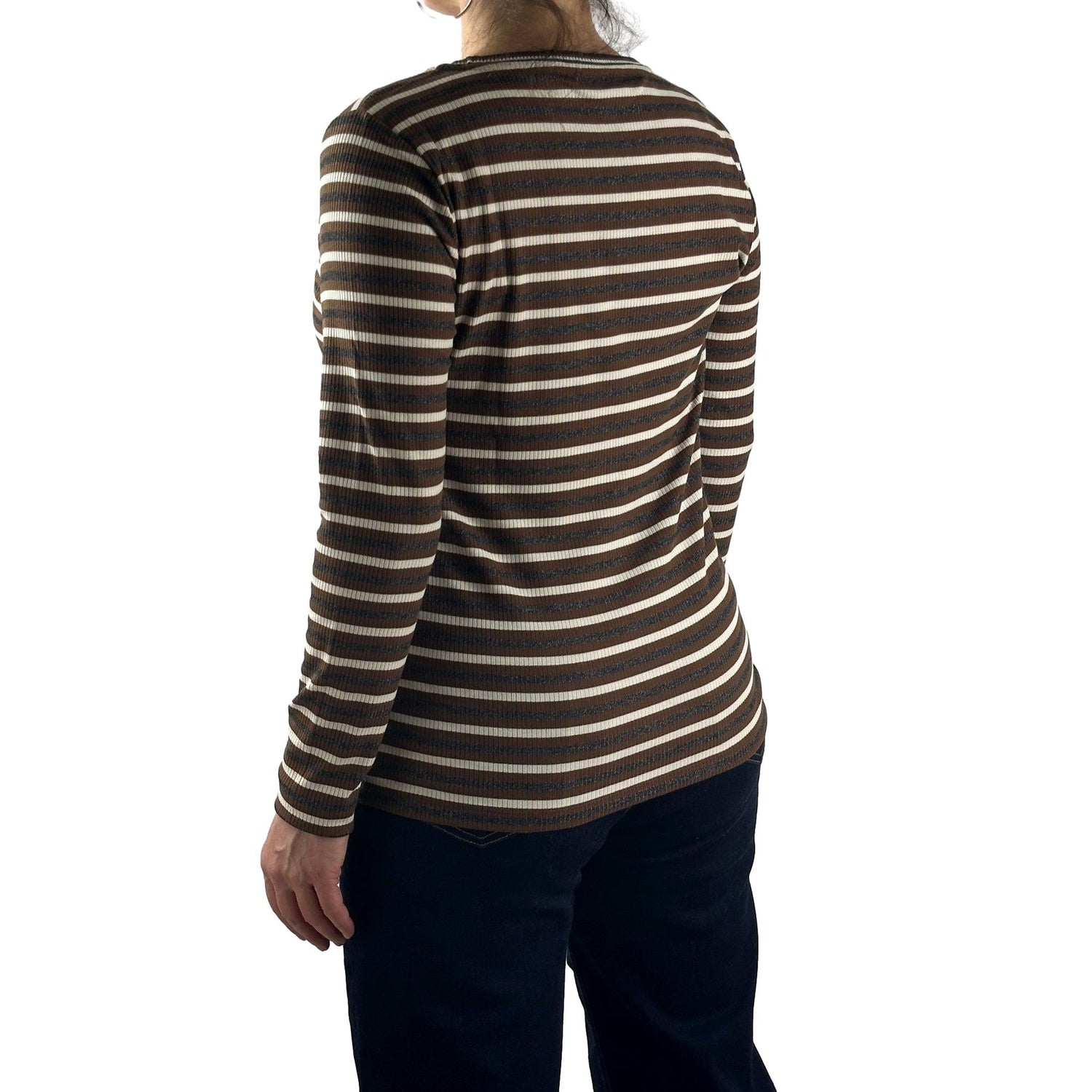 Streifenshirt mit Lurex. Mode von Monari. Seidel Moden Onlineshop