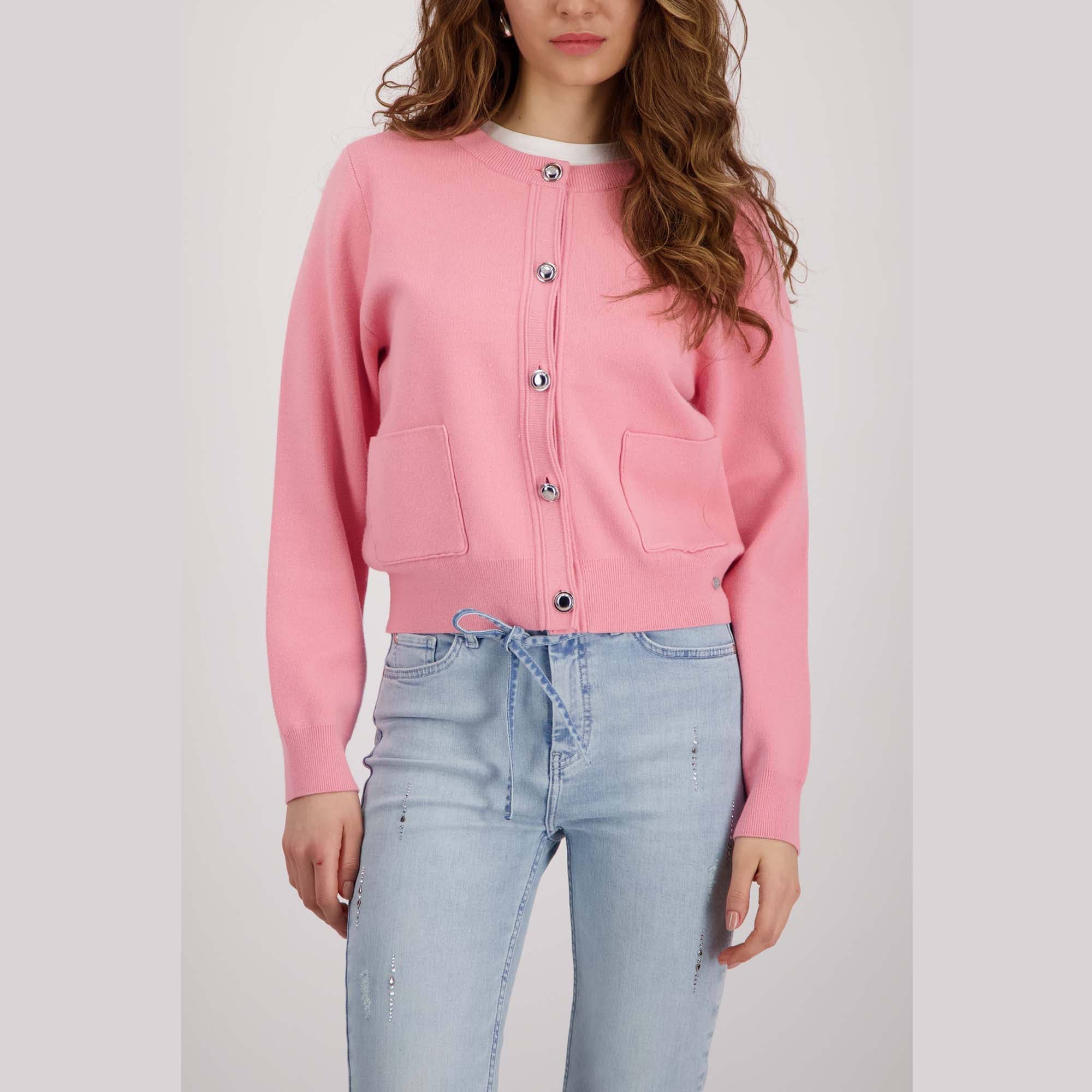 Strickjacke mit Schmuckknöpfen - Mode von Monari