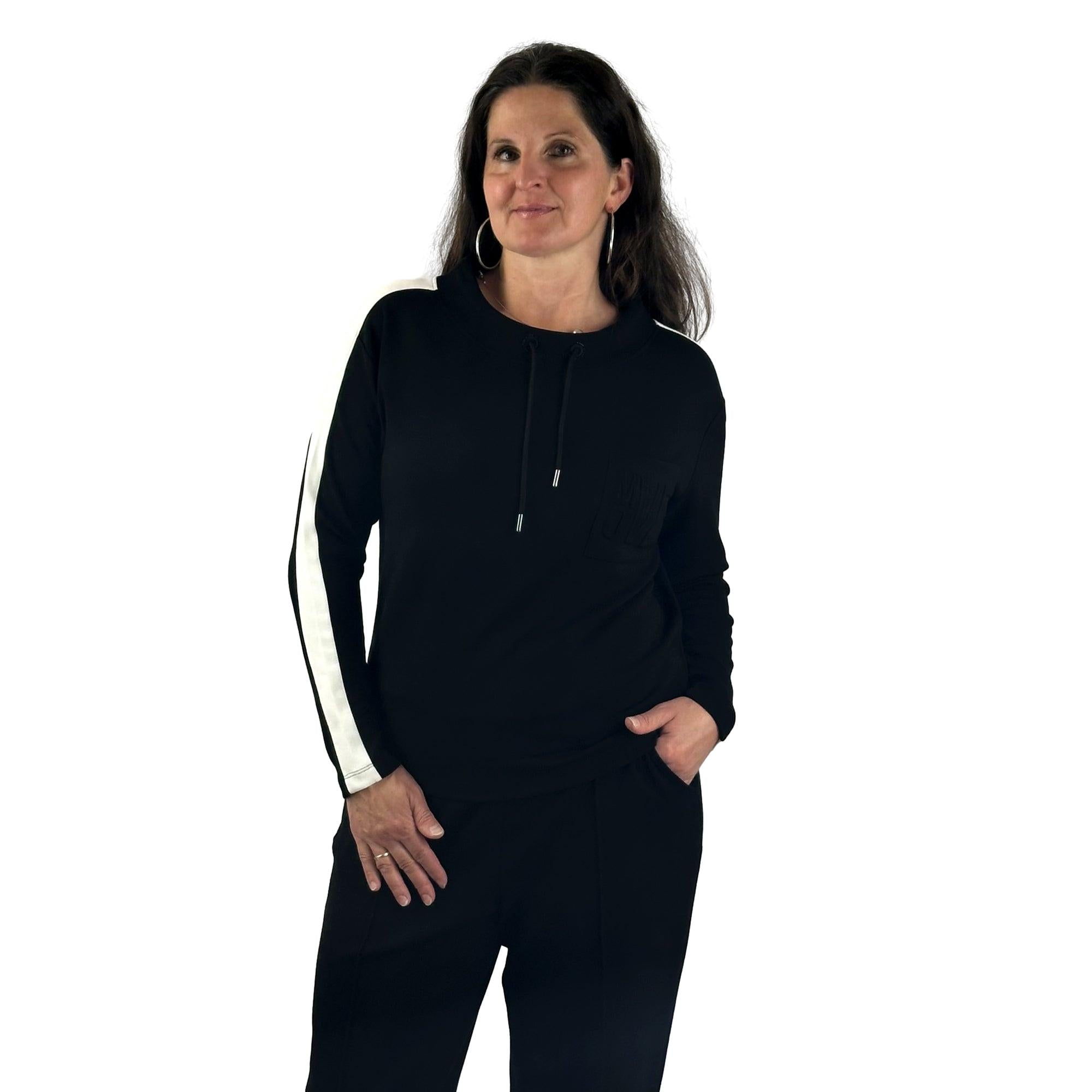 Sweatshirt mit Galon. Mode von Monari. Seidel Moden Onlineshop