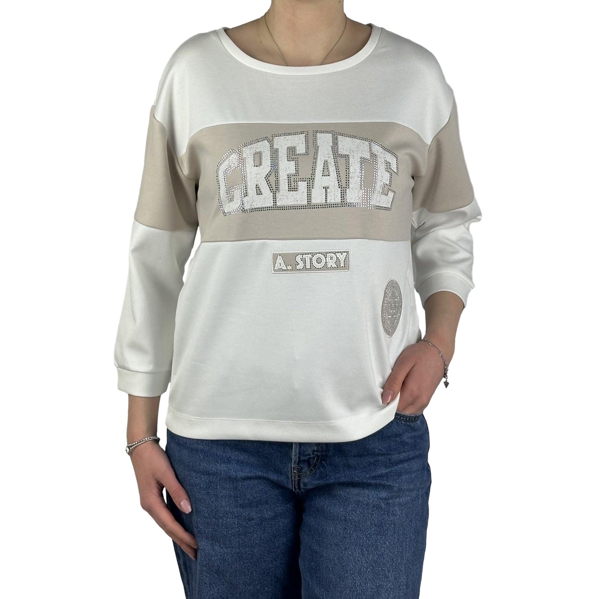 Sweatshirt mit Strass. Mode von Monari. Seidel Moden Onlineshop