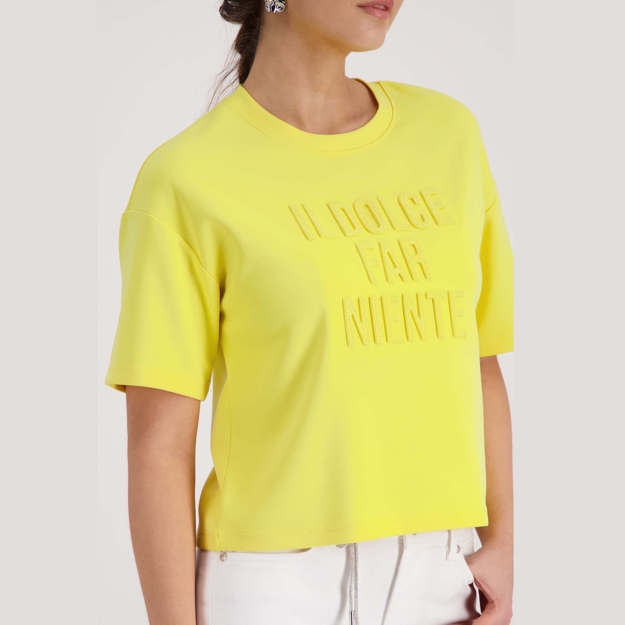 T-Shirt mit Prägeschriftzug - Mode von Monari