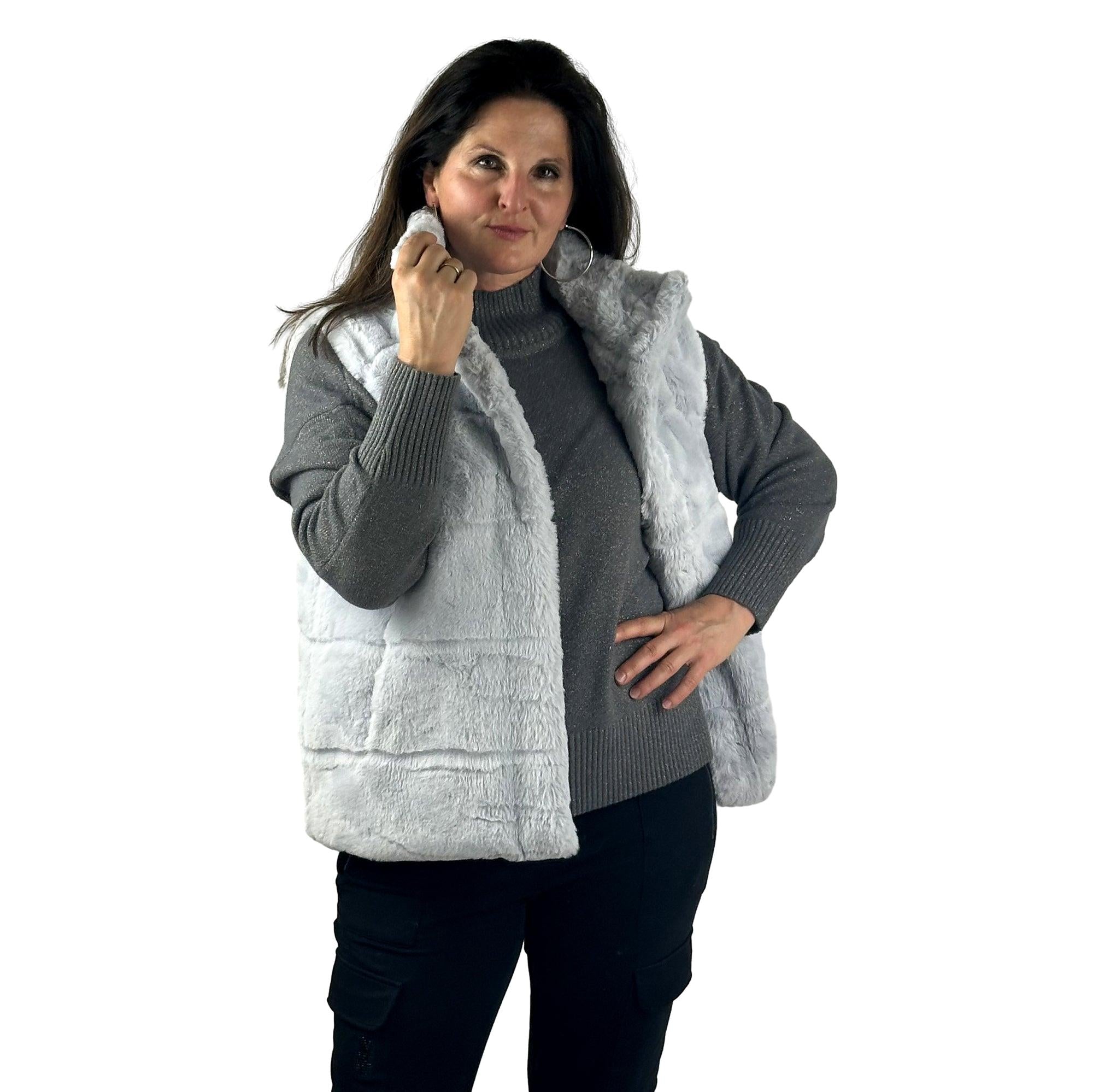 Weste aus Kunstfell. Mode von Monari. Seidel Moden Onlineshop