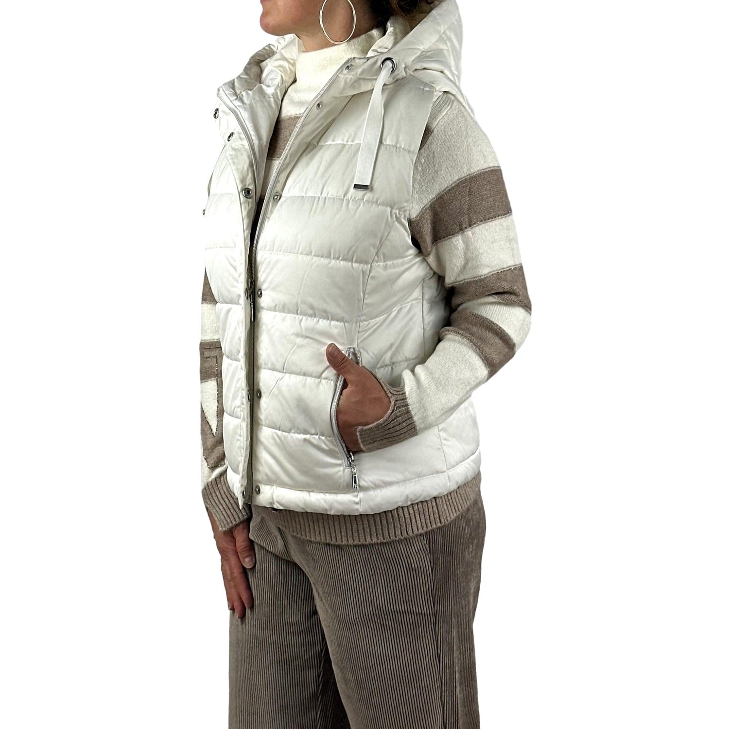 Weste mit Galonstreifen. Mode von Monari. Seidel Moden Onlineshop