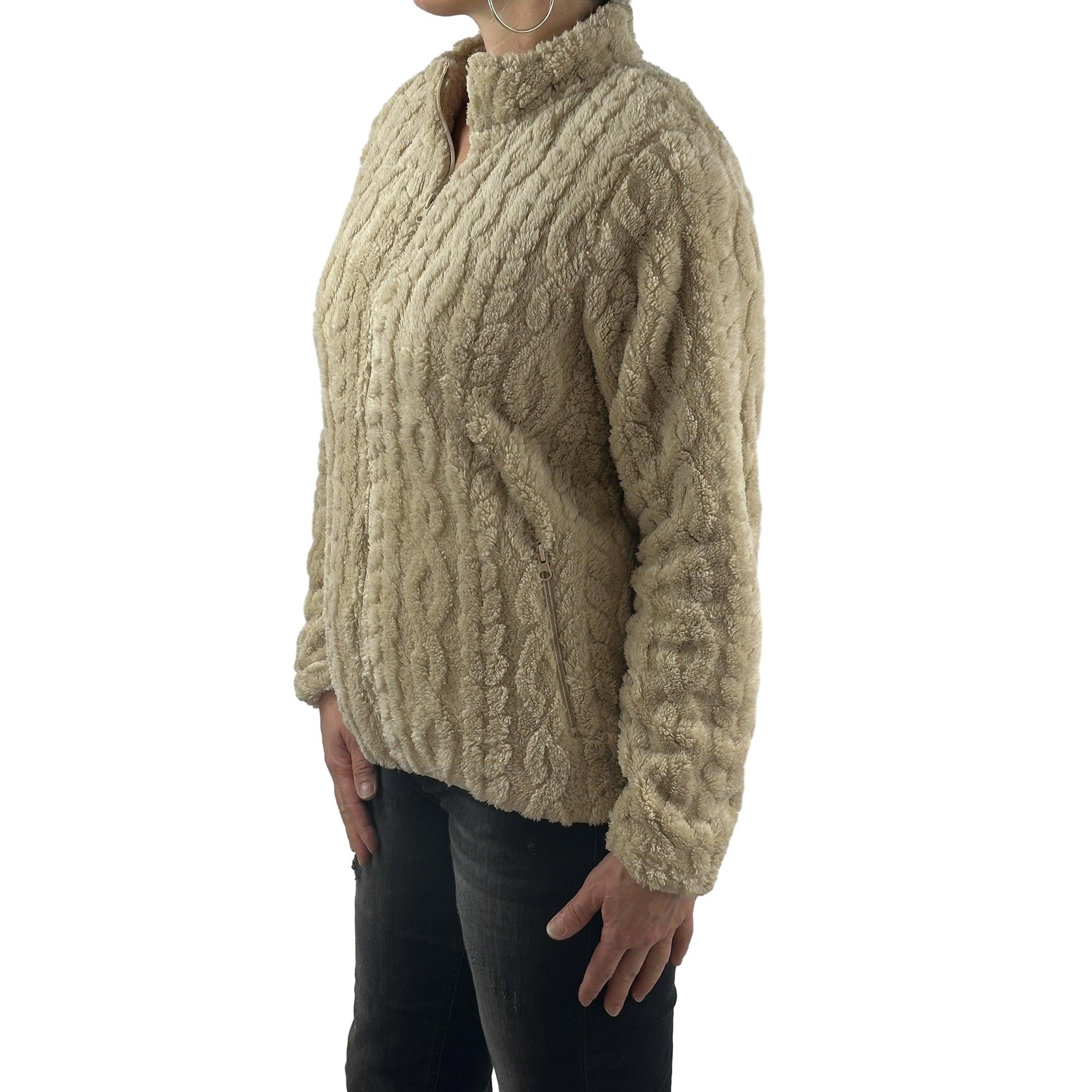 Flauschjacke mit Musterung. Mode von M.X.O. Seidel Moden Onlineshop