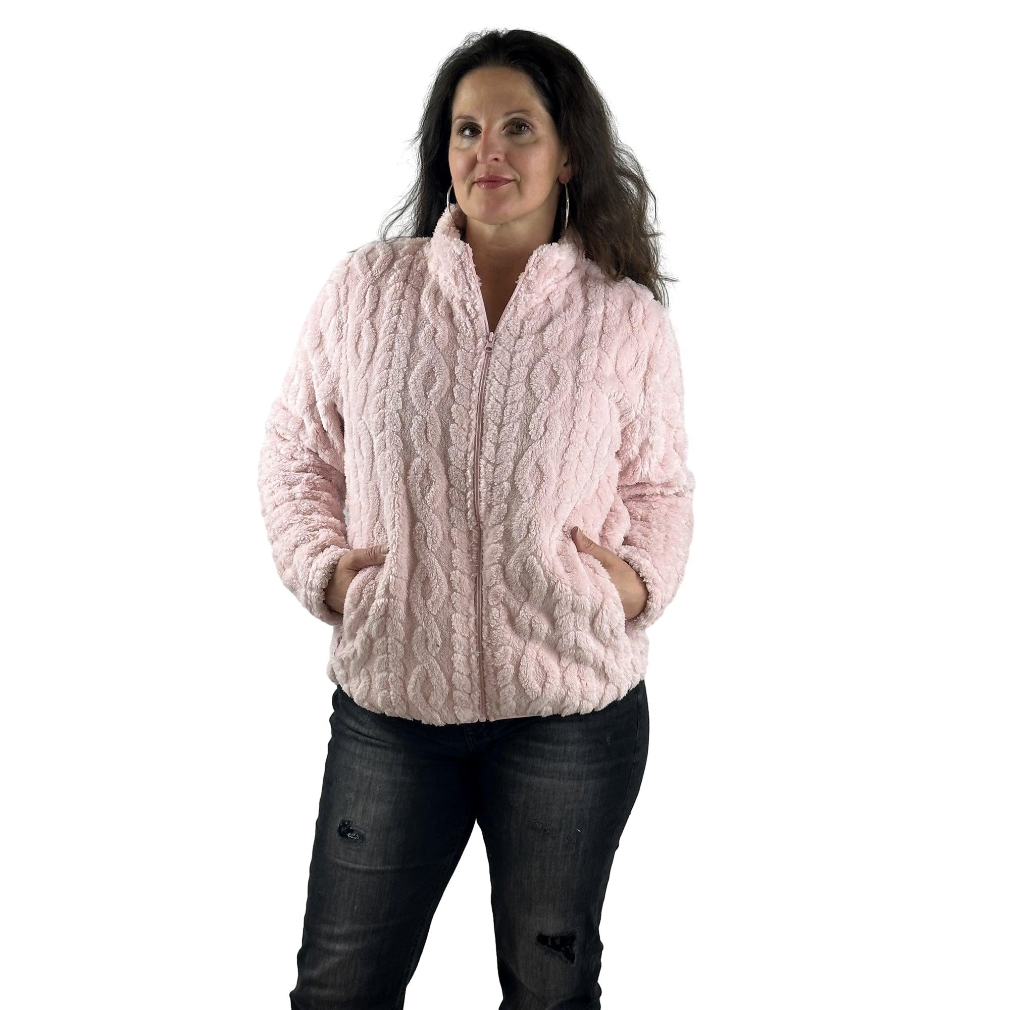 Flauschjacke mit Musterung. Mode von M.X.O. Seidel Moden Onlineshop