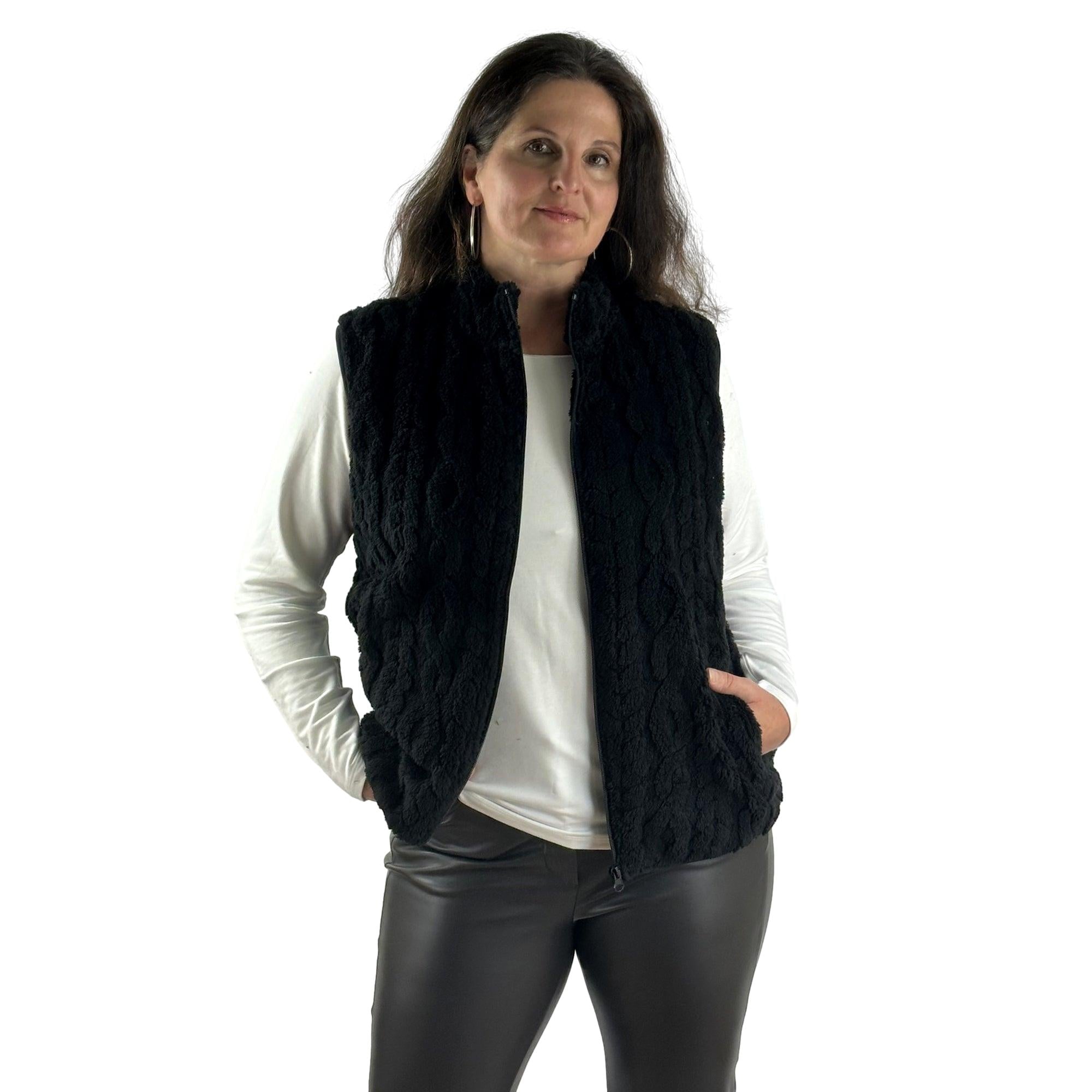 Weste in Flauschqualität. Mode von M.X.O. Seidel Moden Onlineshop