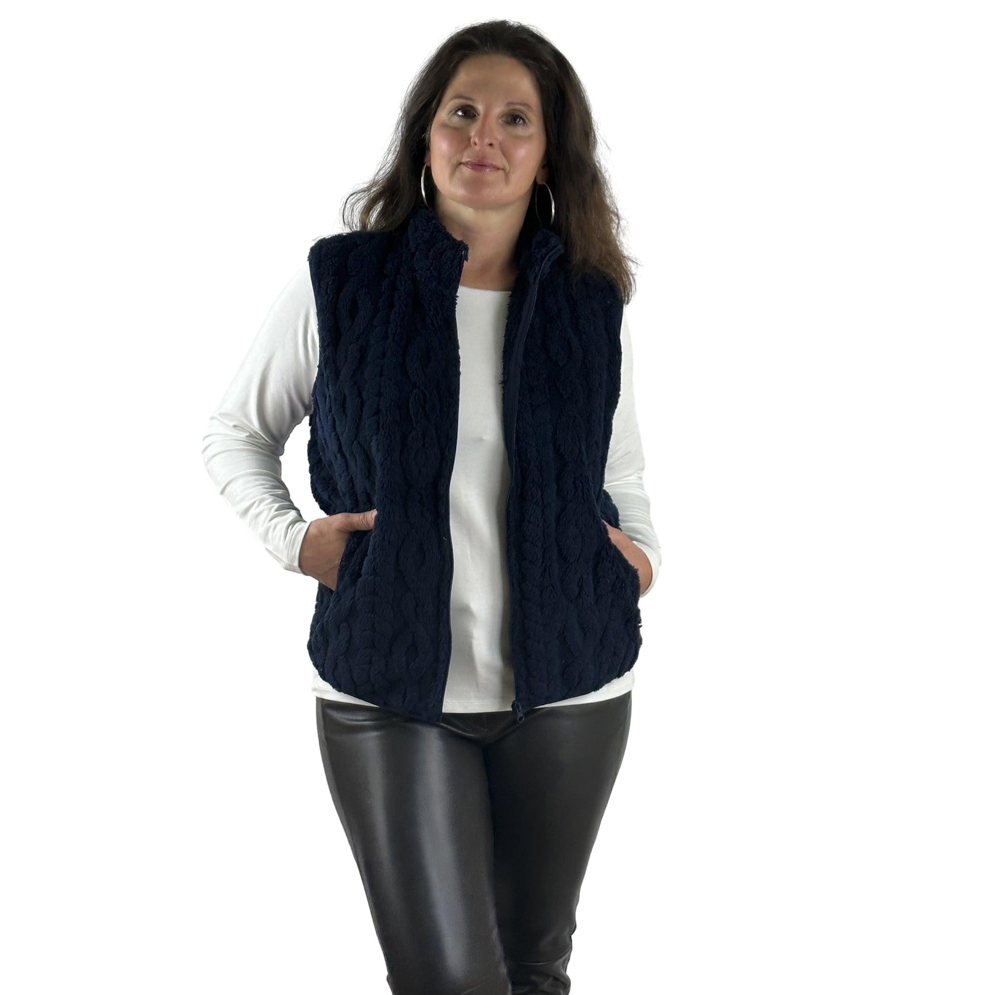 Weste in Flauschqualität. Mode von M.X.O. Seidel Moden Onlineshop