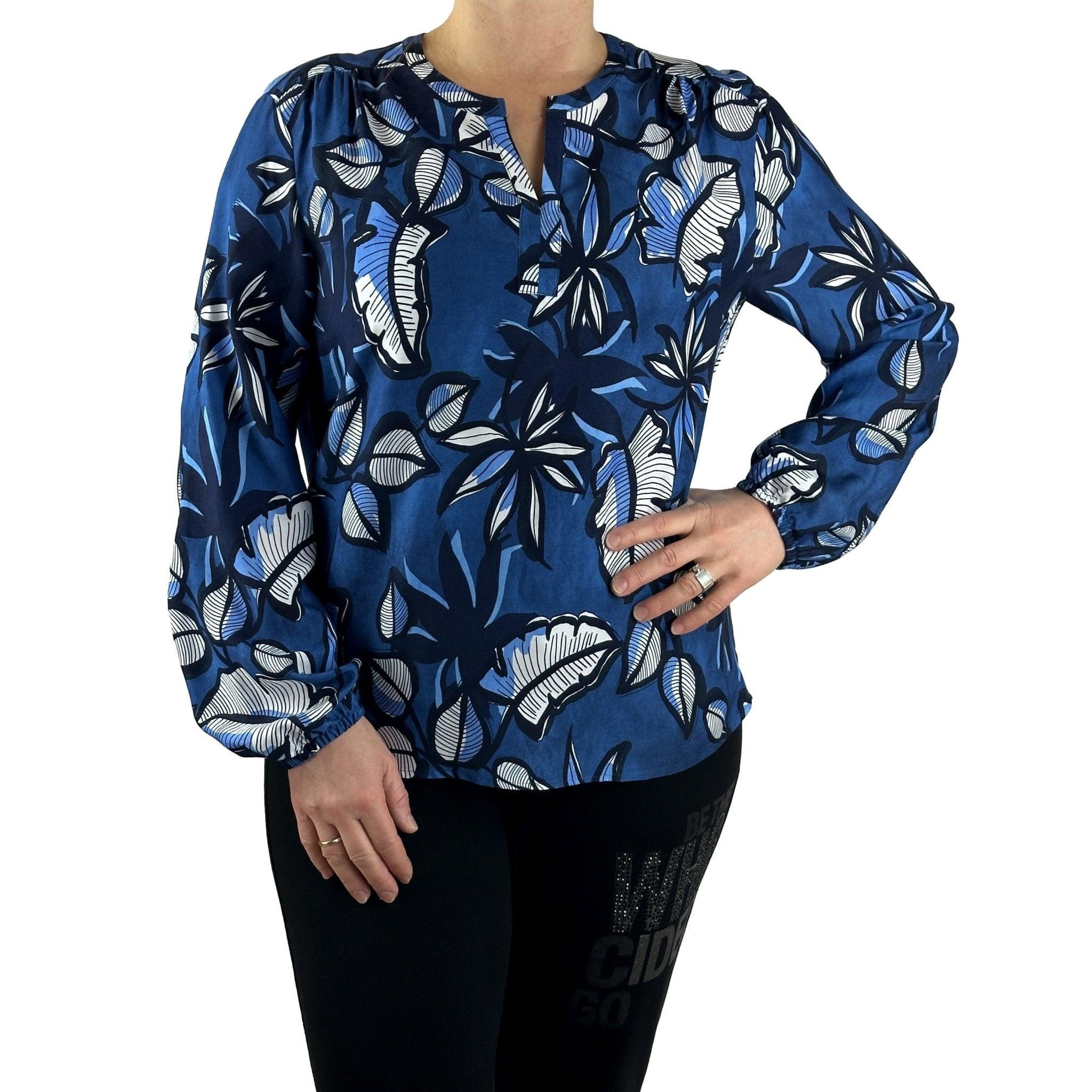 Schluse mit floralem Print. Mode von Rabe. Seidel Moden Onlineshop