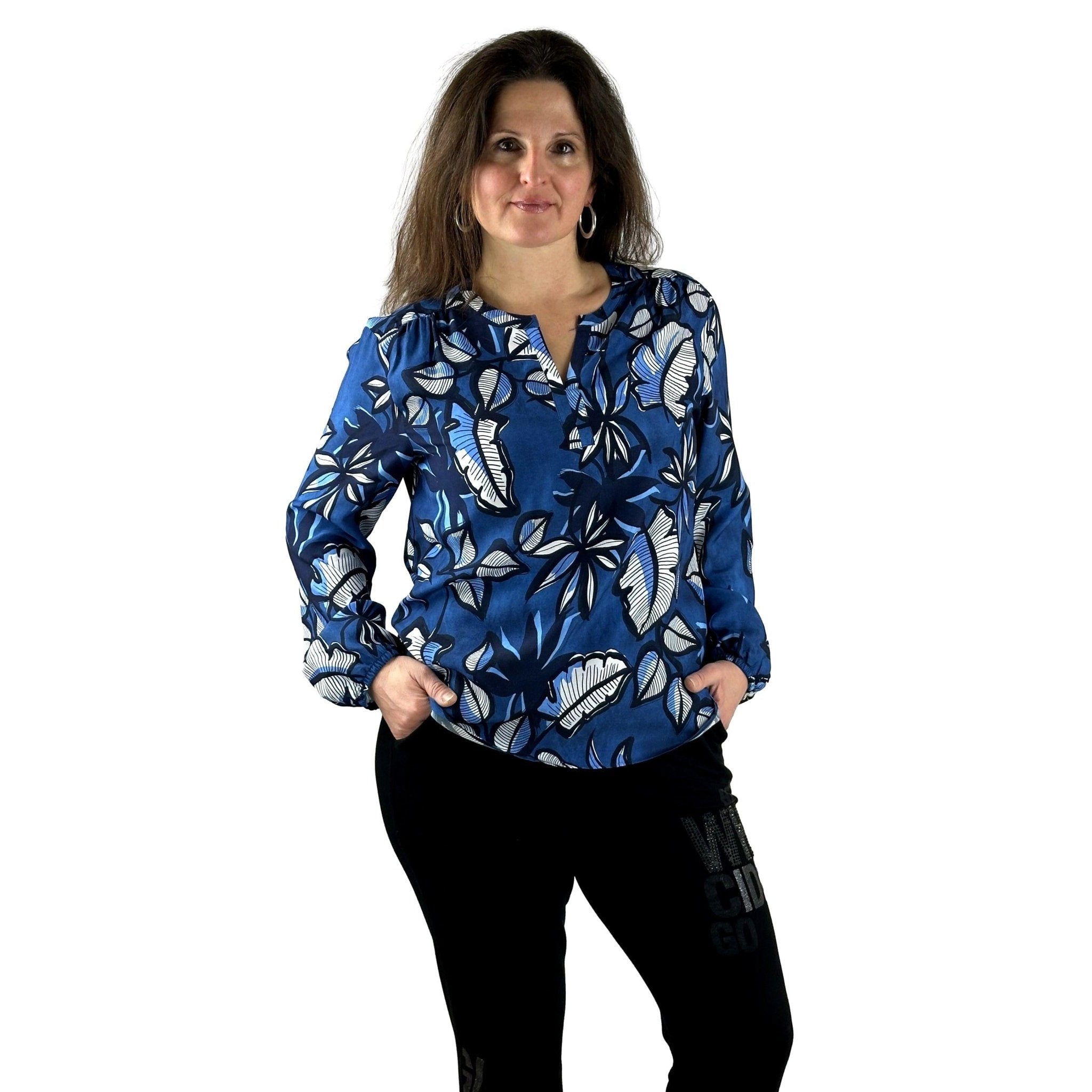 Schluse mit floralem Print. Mode von Rabe. Seidel Moden Onlineshop