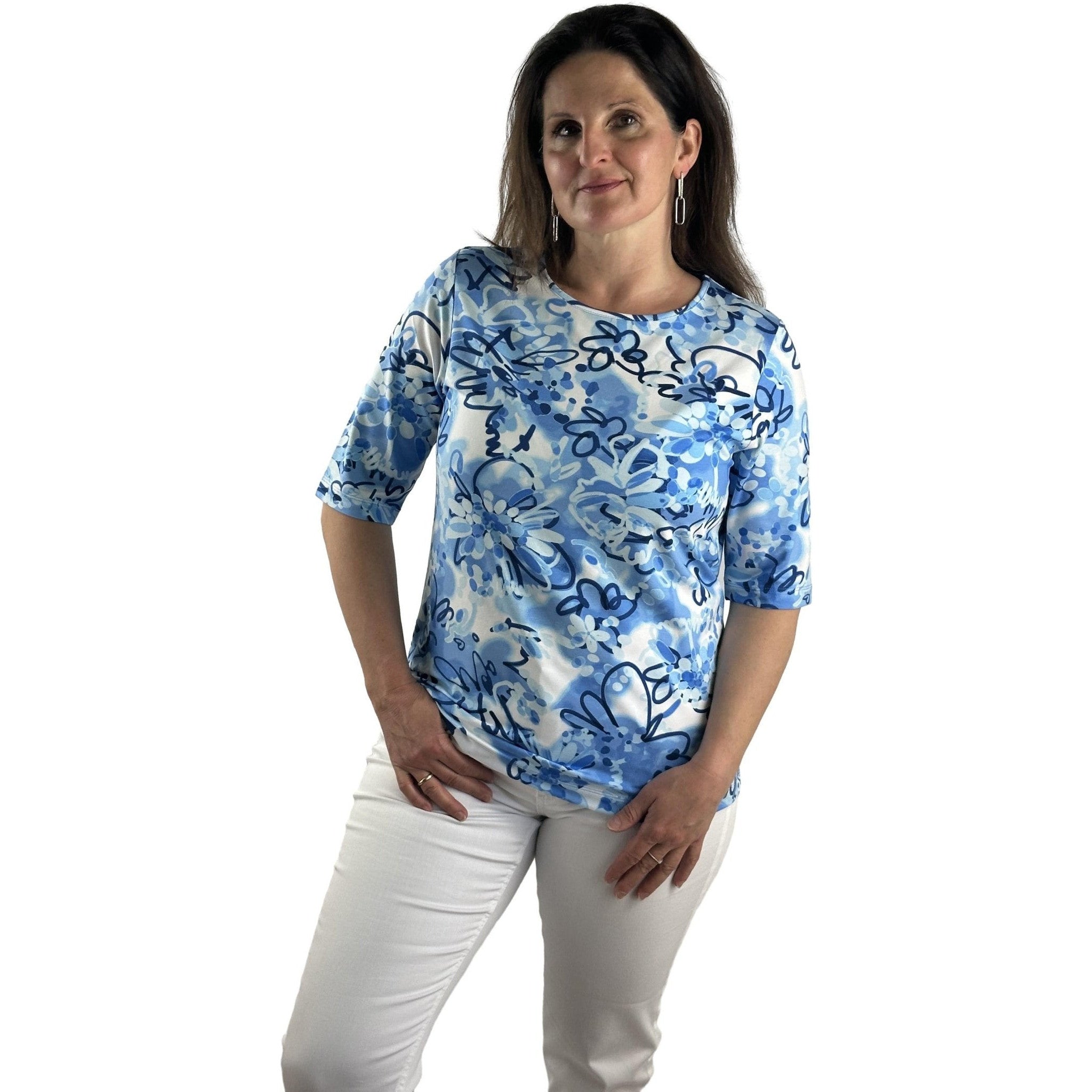 Shirt mit floralem Allover-Print. Mode von Rabe. Seidel Moden Onlineshop