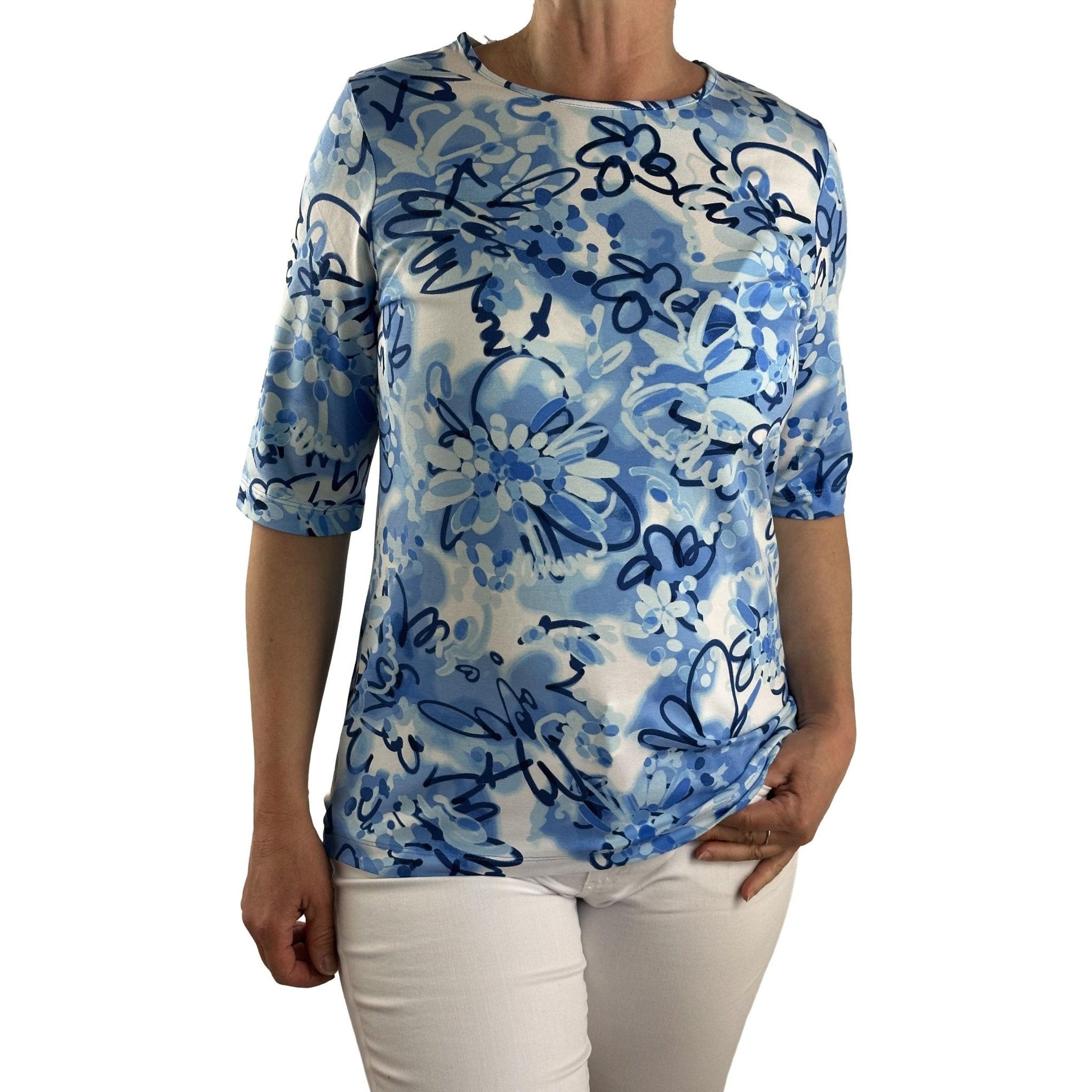 Shirt mit floralem Allover-Print. Mode von Rabe. Seidel Moden Onlineshop