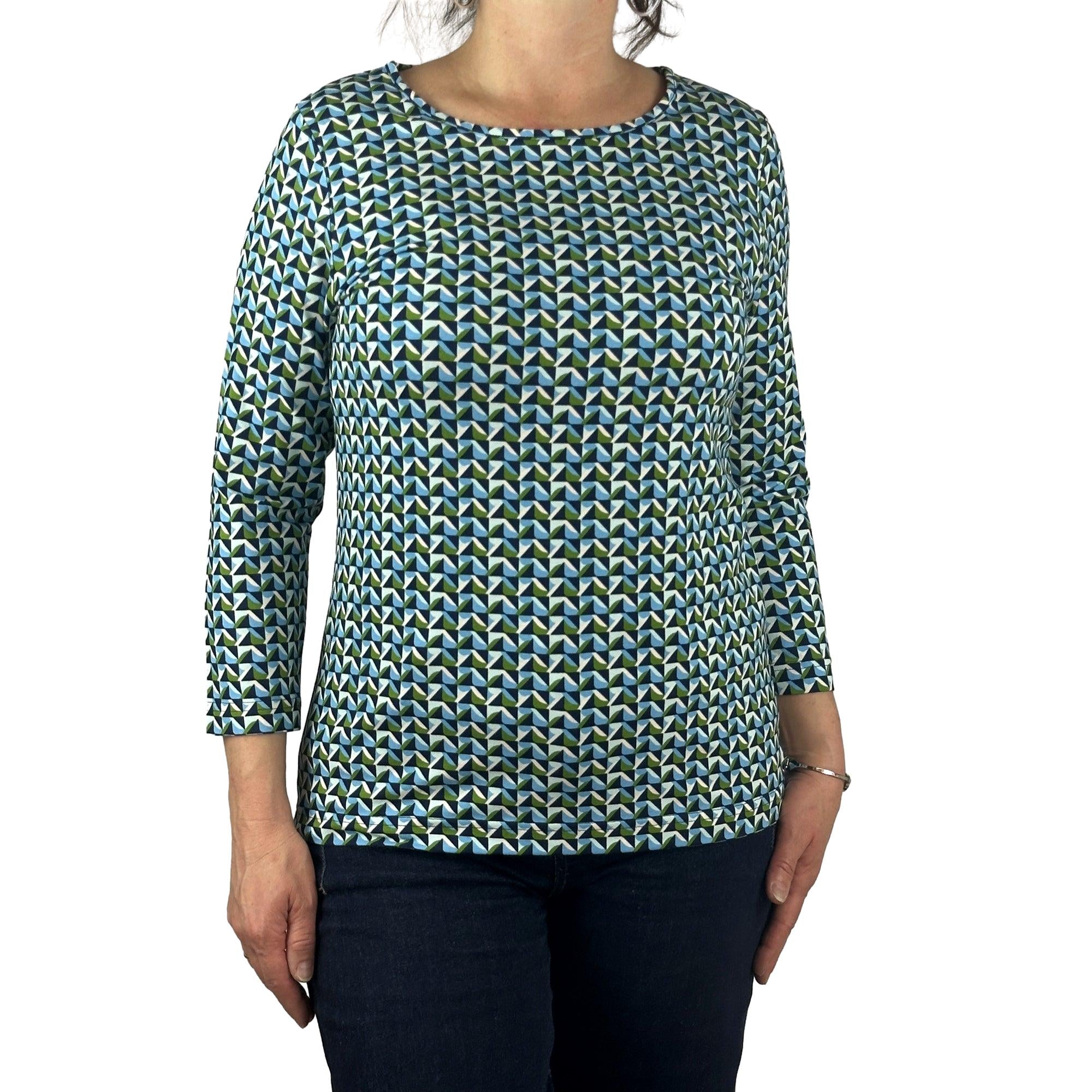 Shirt gemustert. Mode von Rabe. Seidel Moden Onlineshop