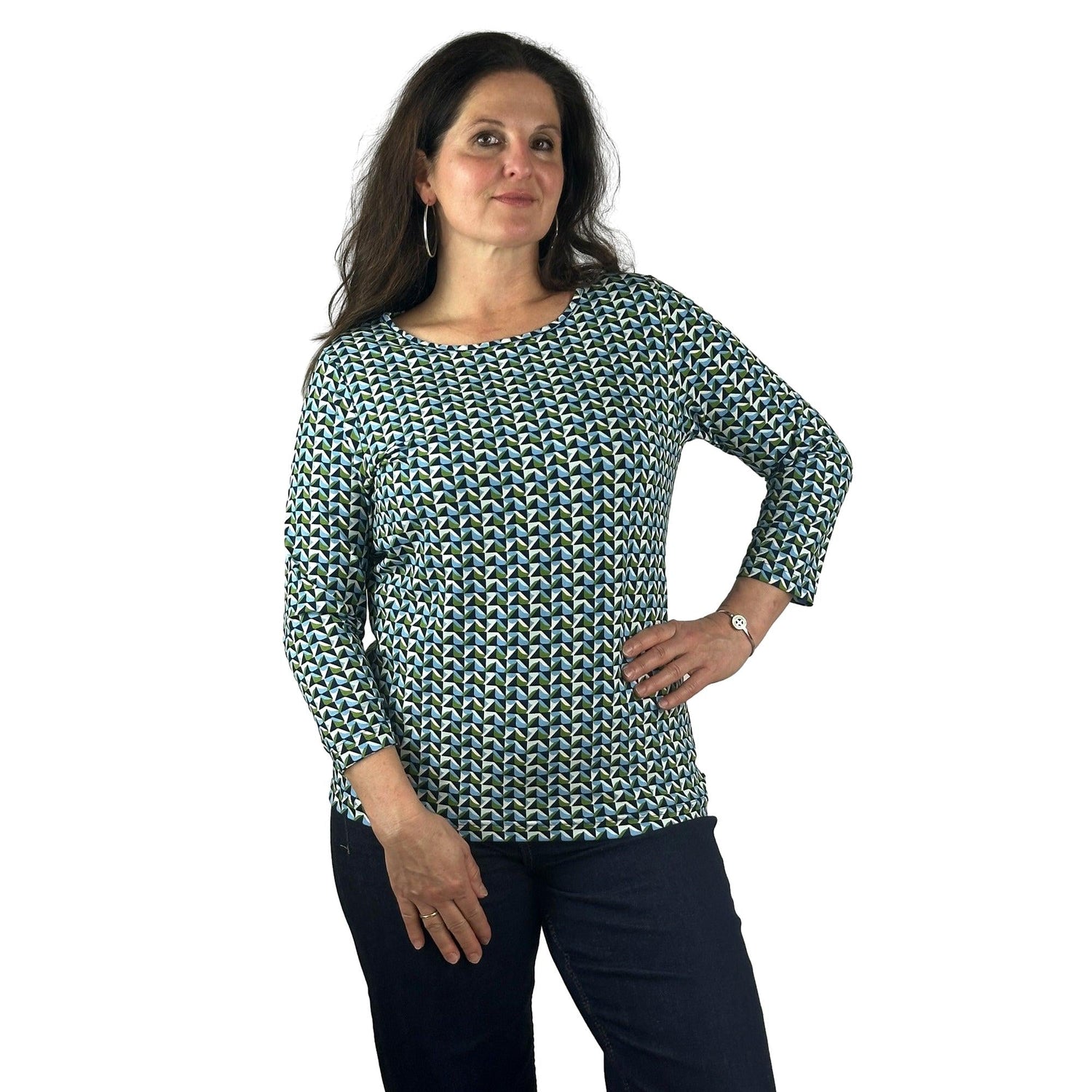 Shirt gemustert. Mode von Rabe. Seidel Moden Onlineshop