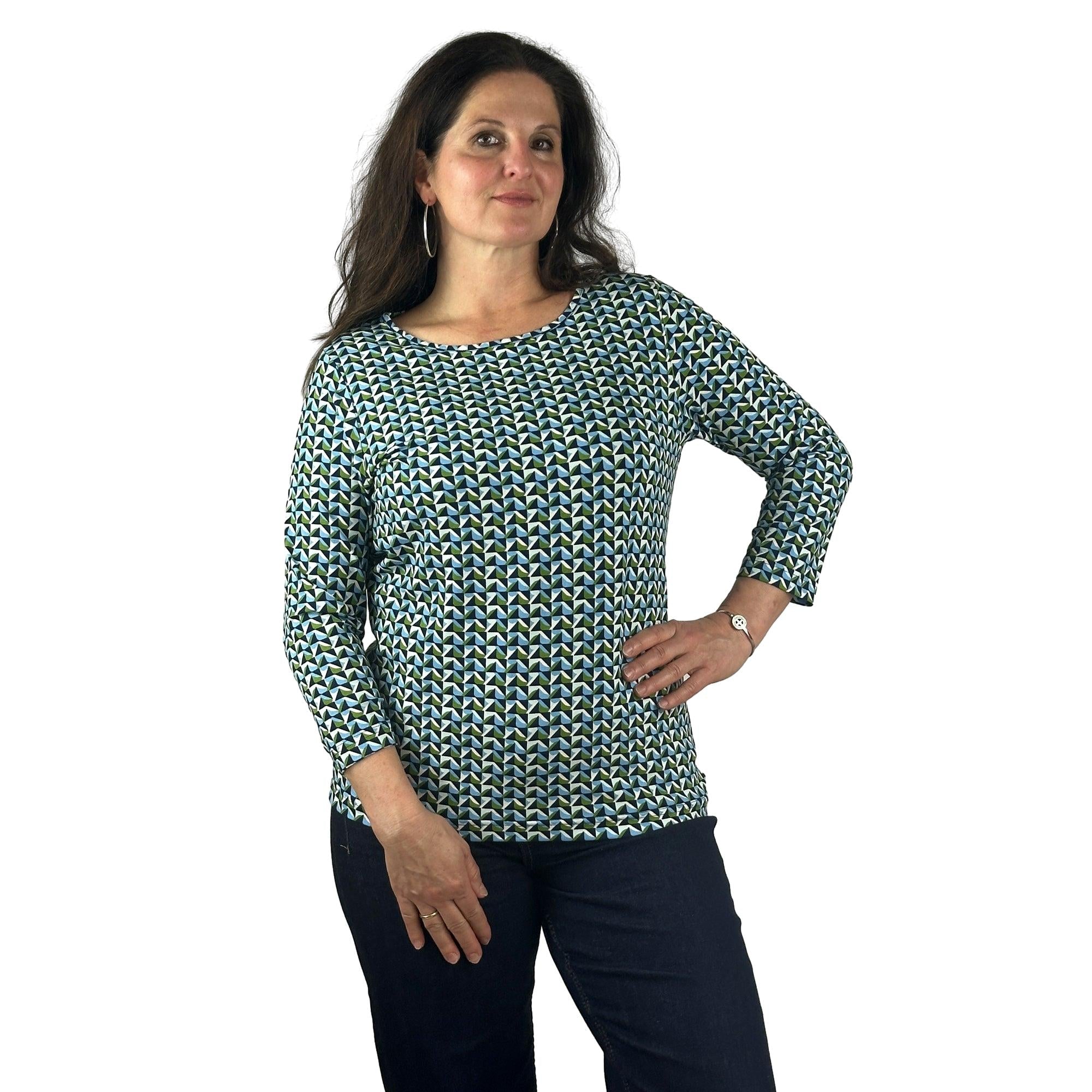 Shirt gemustert. Mode von Rabe. Seidel Moden Onlineshop