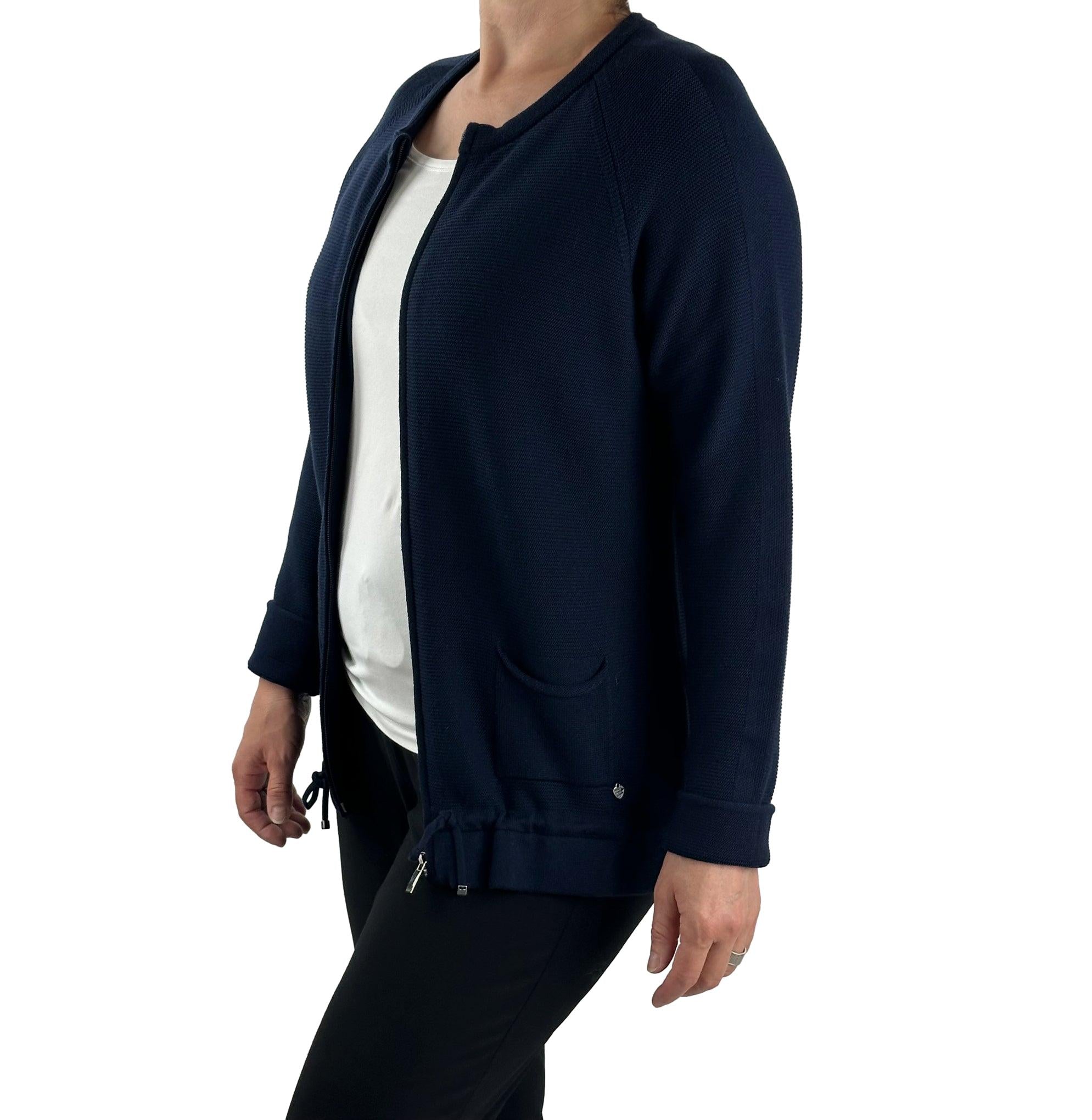 Strickjacke mit Tunnelzug. Mode von Rabe. Seidel Moden Onlineshop