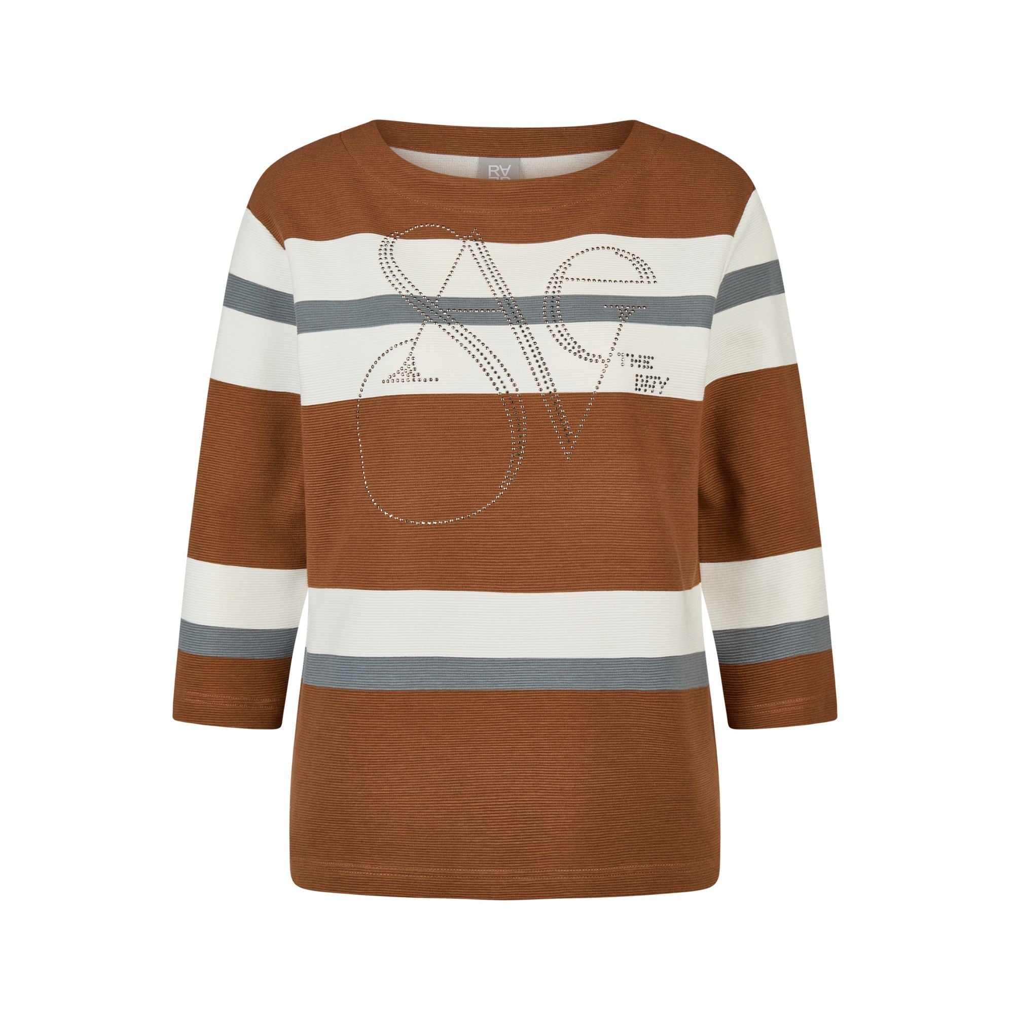 Sweatshirt mit Blockstreifen - Mode von Rabe
