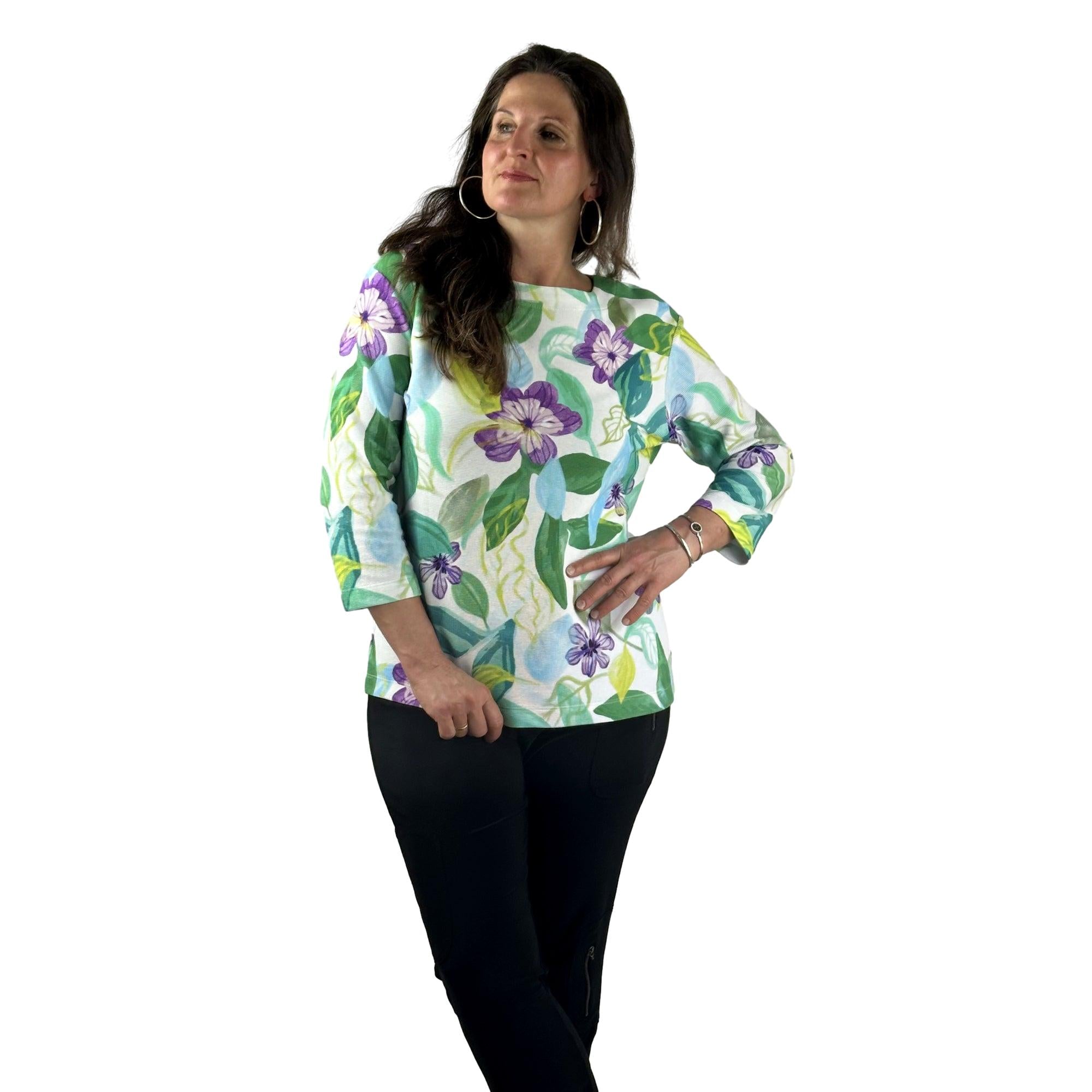 Sweatshirt mit floralem print. Mode von Rabe. Seidel Moden Onlineshop