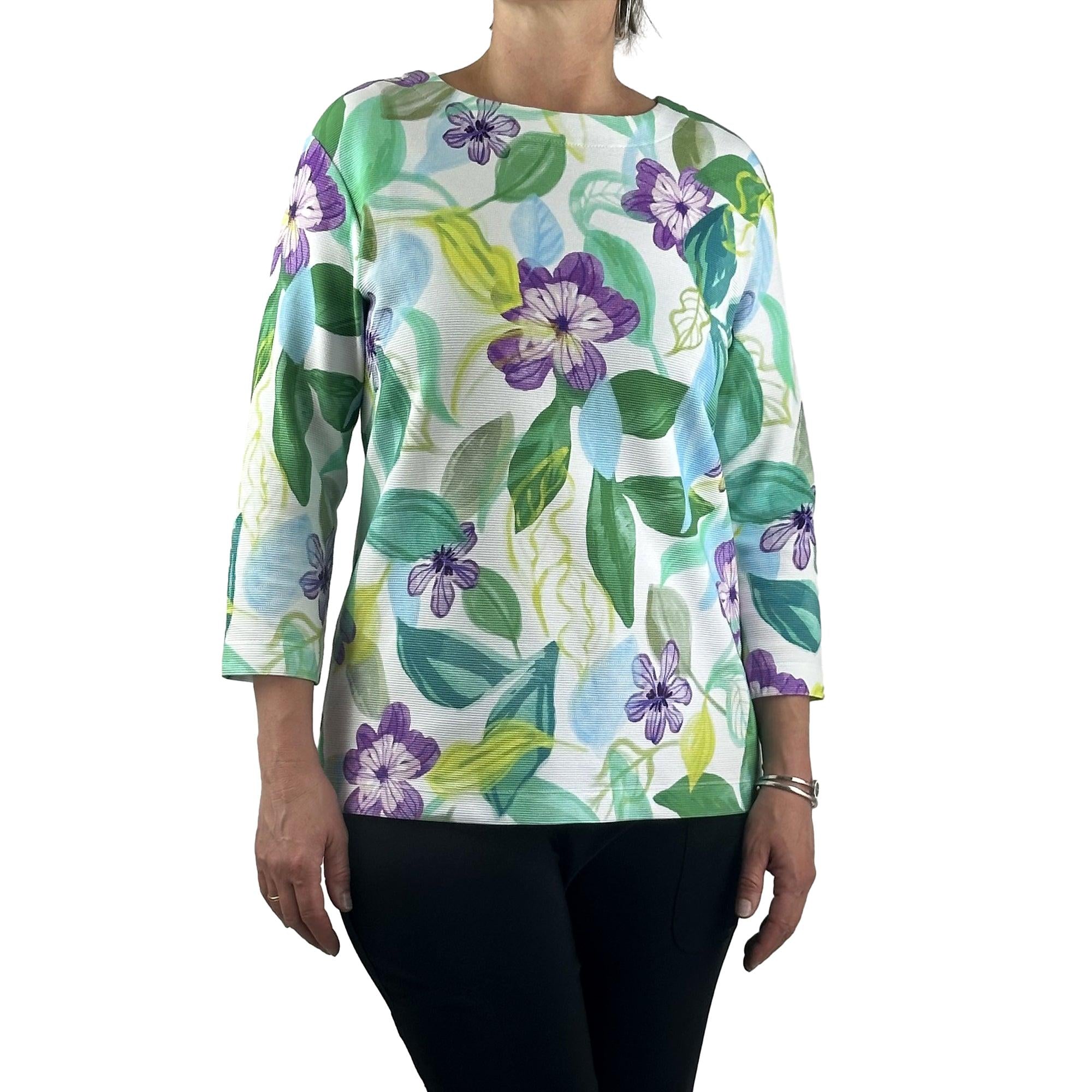 Sweatshirt mit floralem print. Mode von Rabe. Seidel Moden Onlineshop