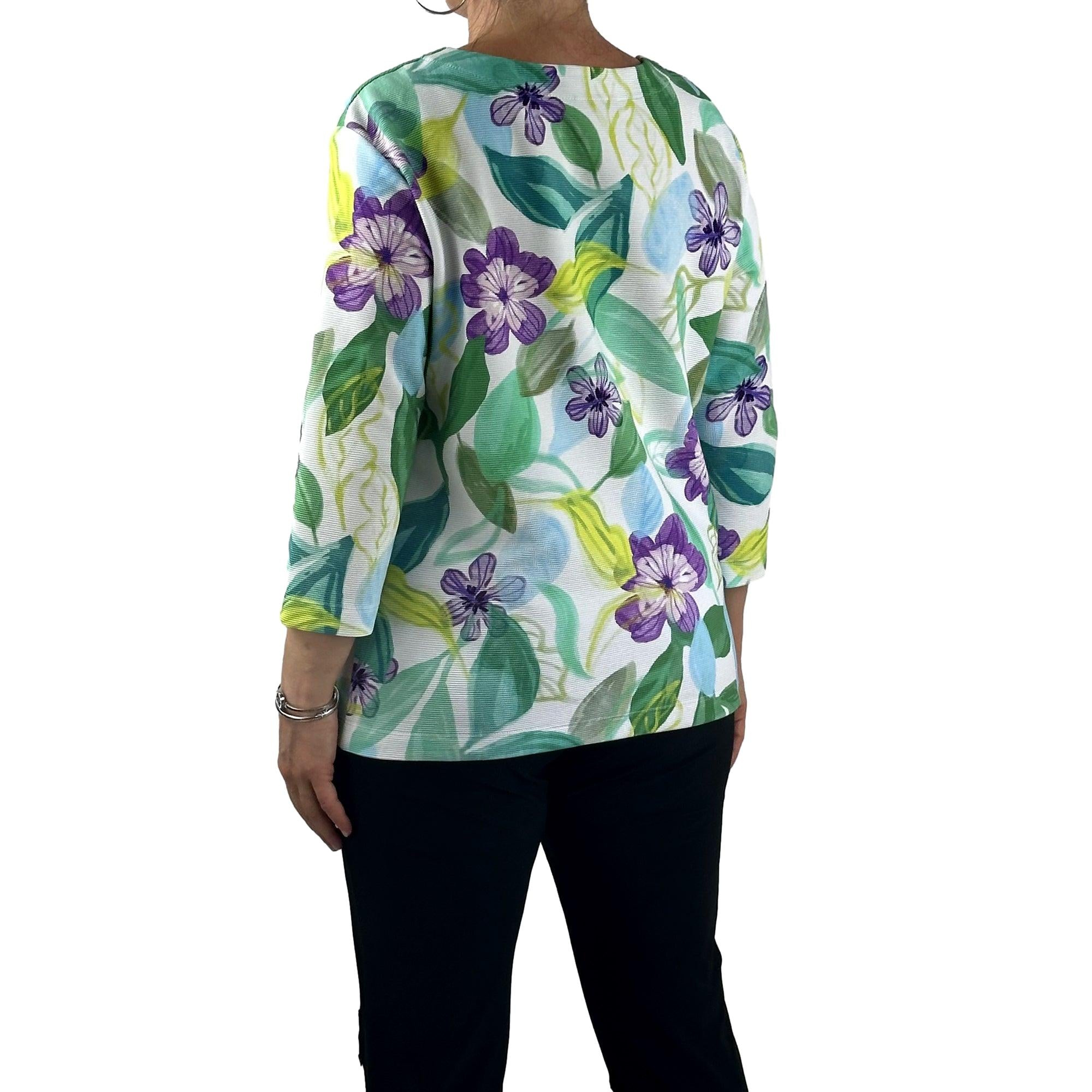 Sweatshirt mit floralem print. Mode von Rabe. Seidel Moden Onlineshop