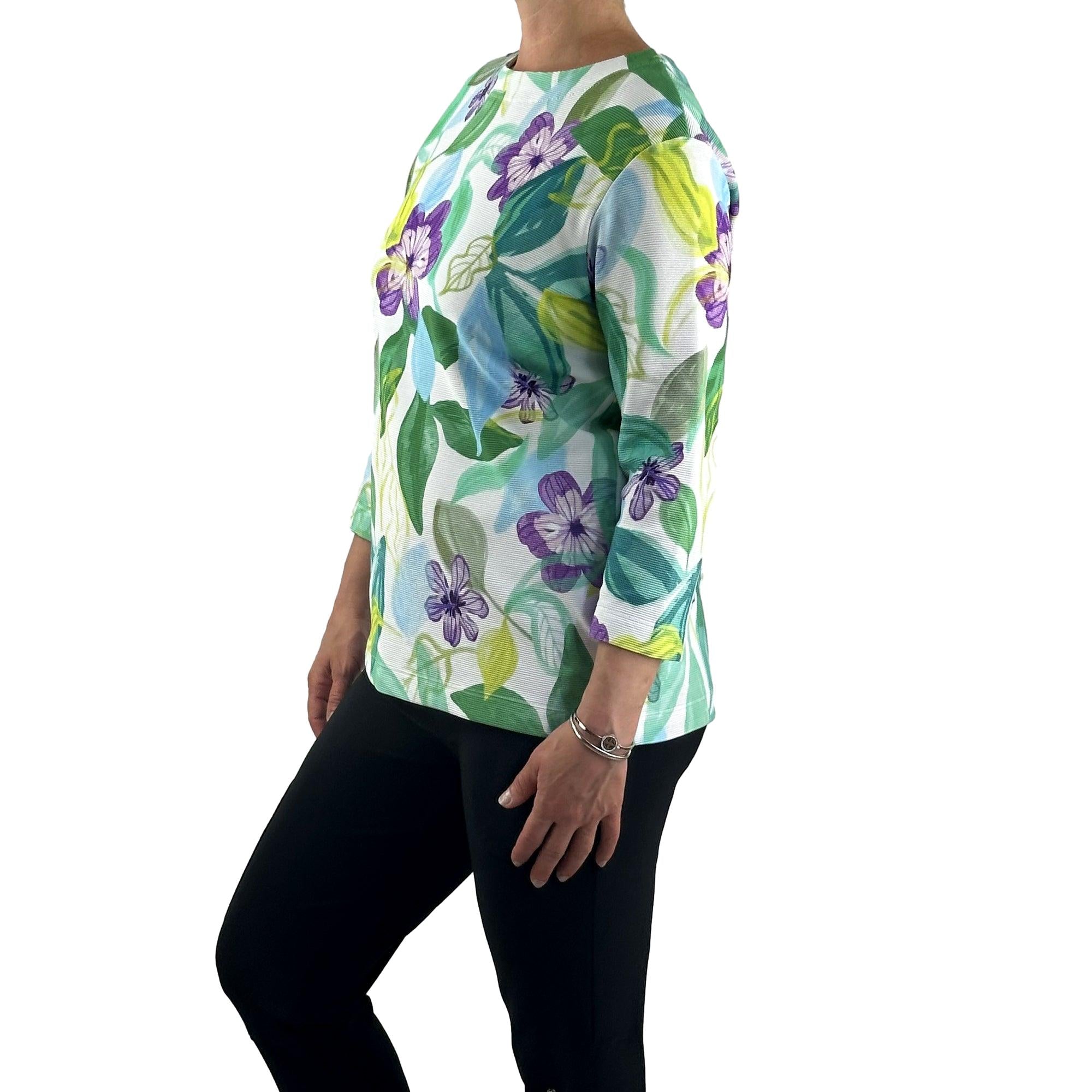 Sweatshirt mit floralem print. Mode von Rabe. Seidel Moden Onlineshop