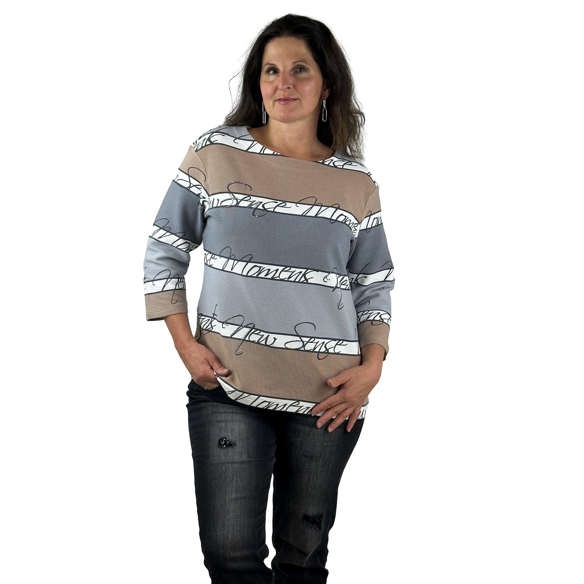 Sweatshirt mit Strass. Mode von Rabe. Seidel Moden Onlineshop