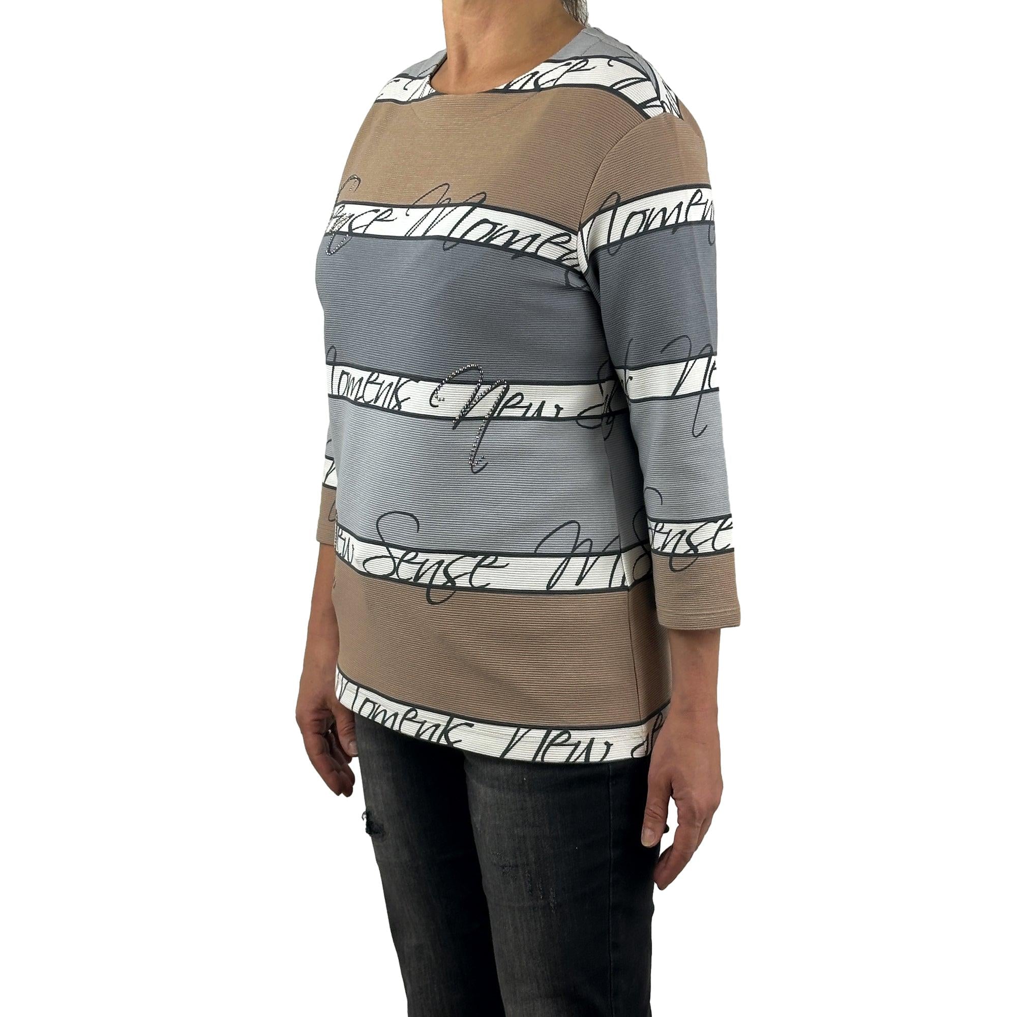 Sweatshirt mit Strass. Mode von Rabe. Seidel Moden Onlineshop