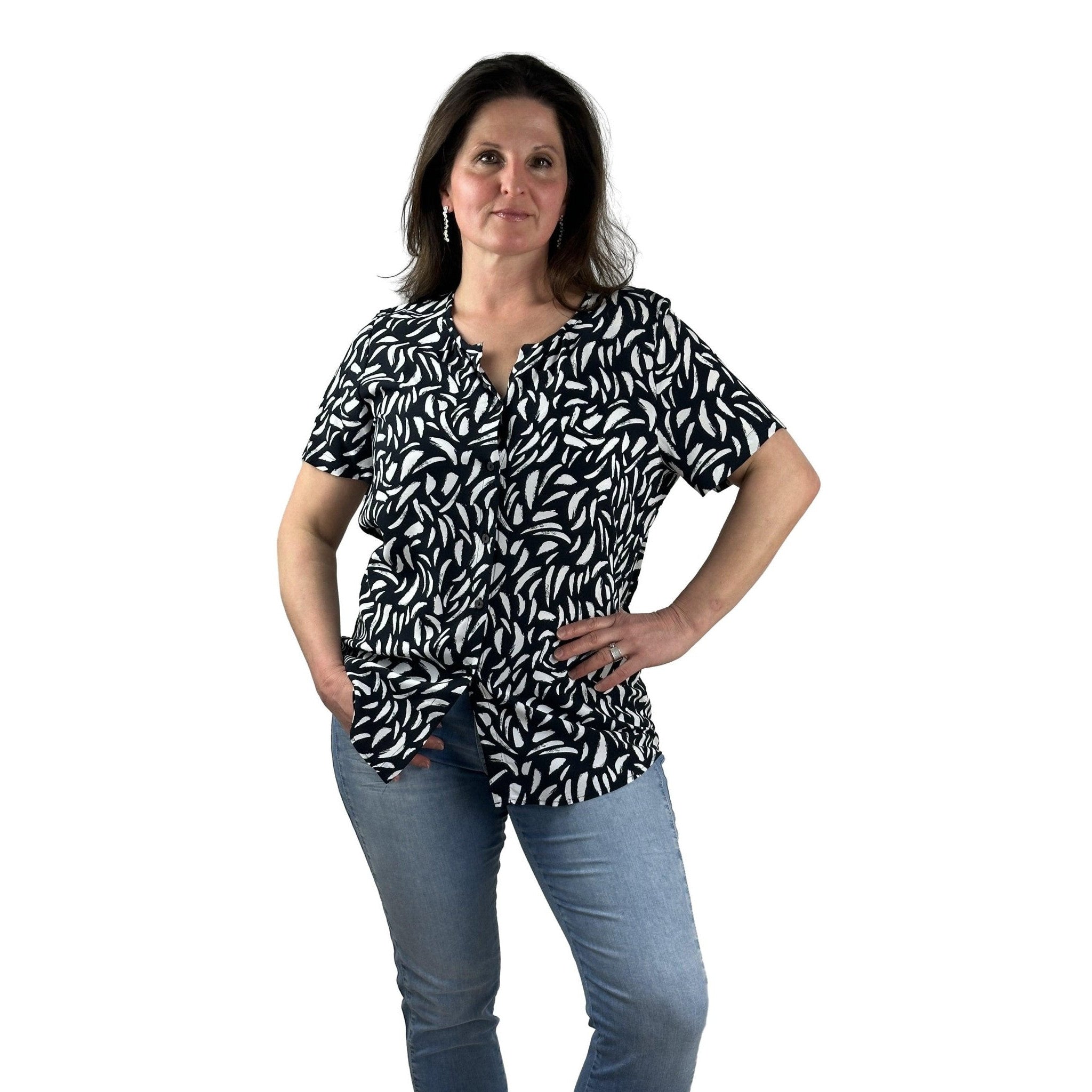 Bluse mit Allover-Print. Mode von Seidel. Seidel Moden Onlineshop