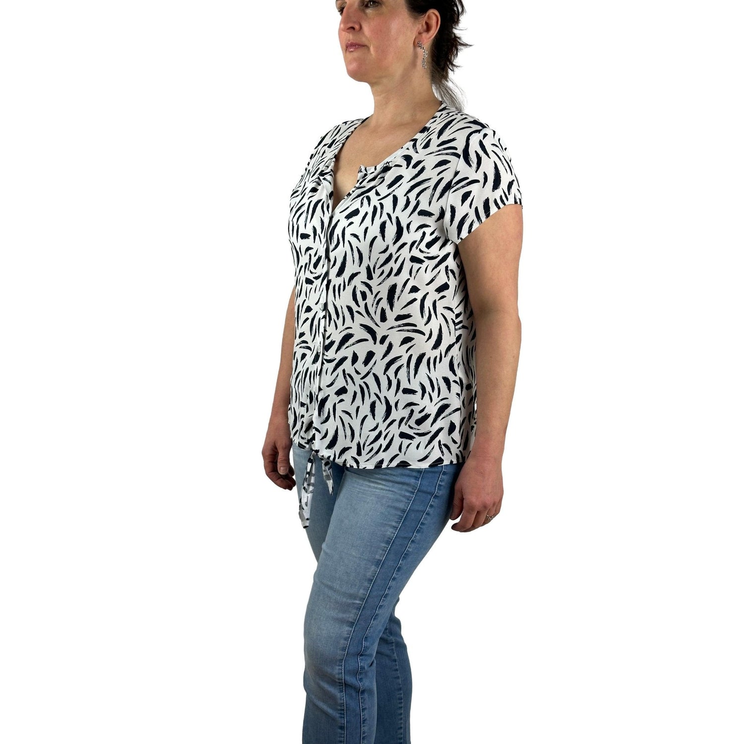 Bluse mit Knoten. Mode von Seidel. Seidel Moden Onlineshop