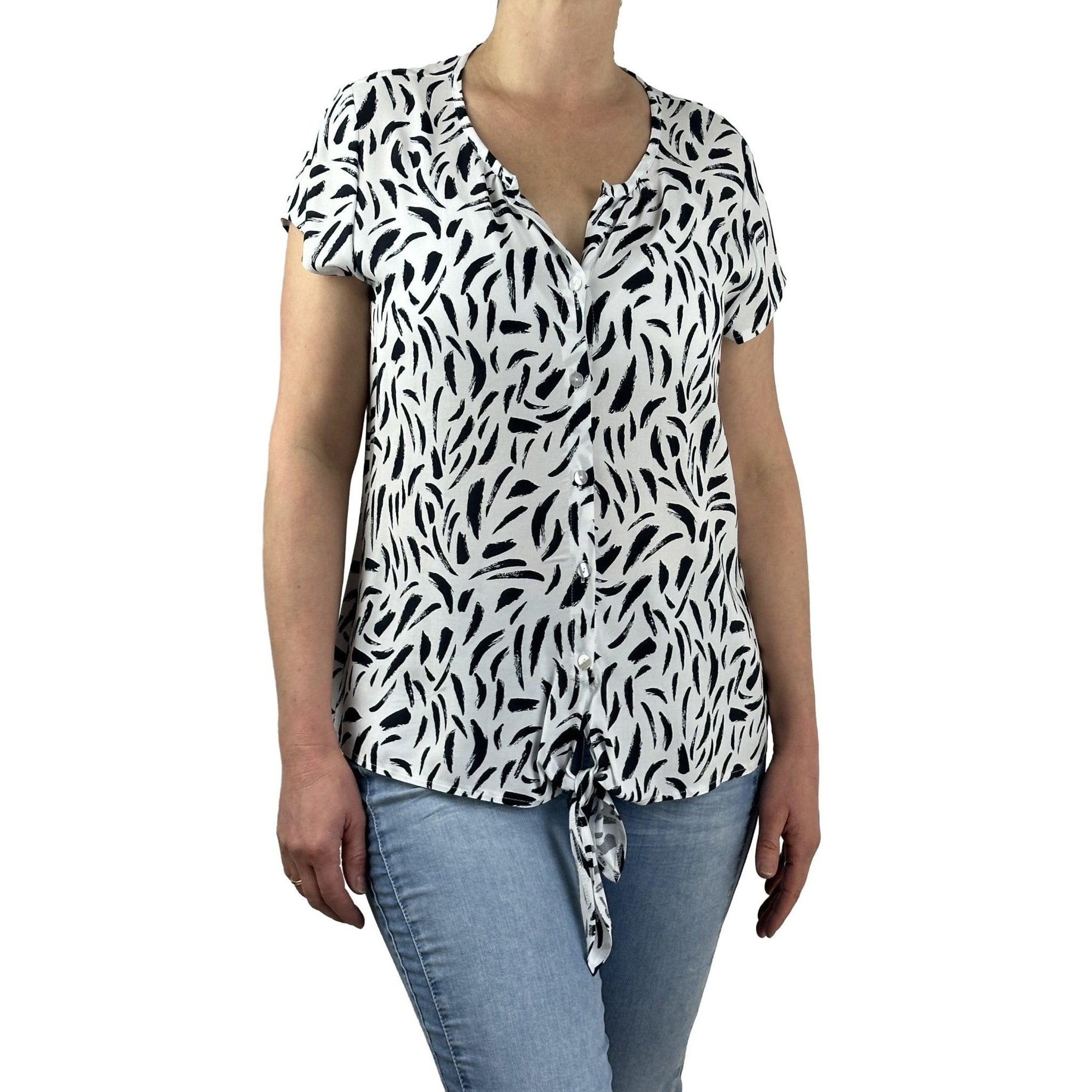 Bluse mit Knoten. Mode von Seidel. Seidel Moden Onlineshop