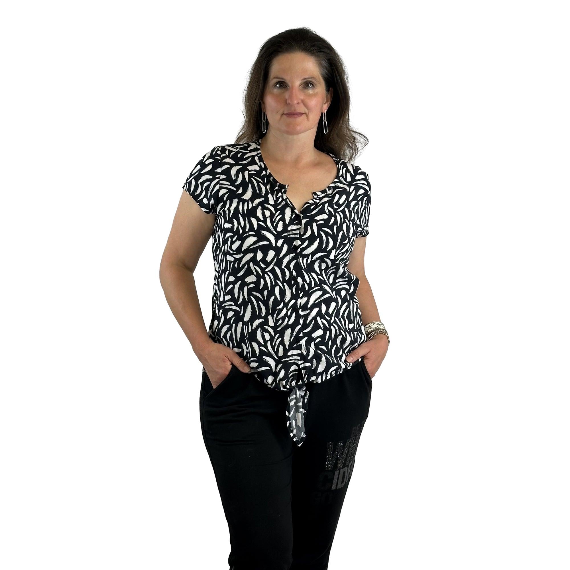 Bluse mit Knoten. Mode von Seidel. Seidel Moden Onlineshop