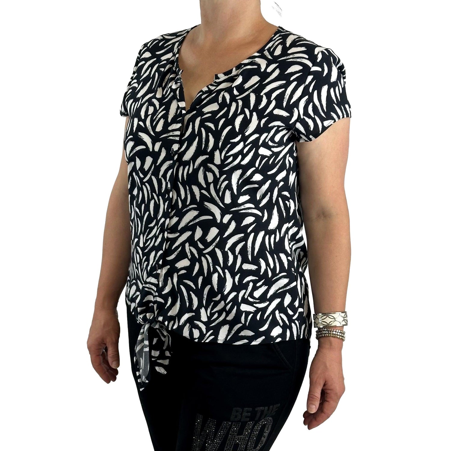 Bluse mit Knoten. Mode von Seidel. Seidel Moden Onlineshop