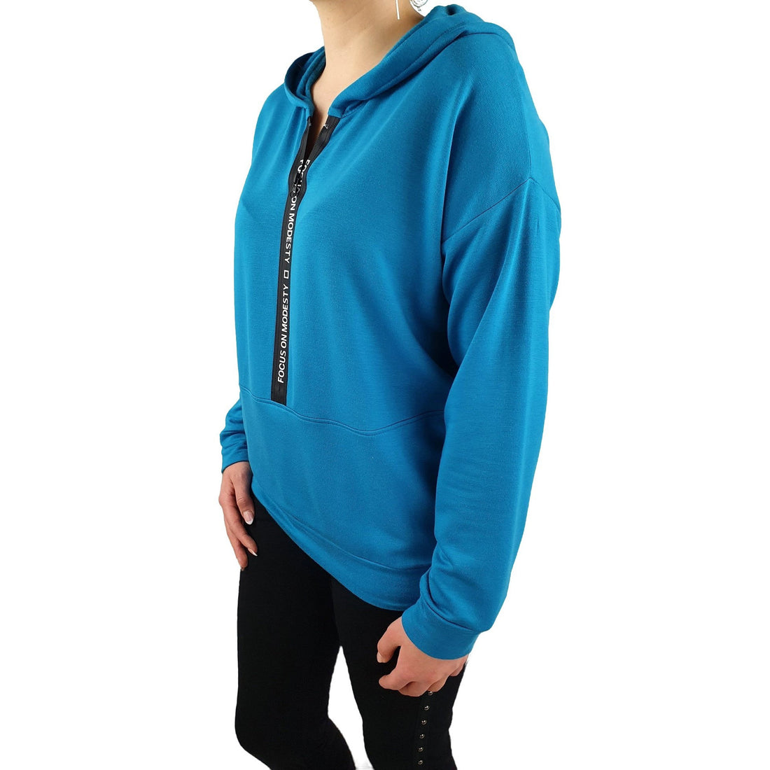 Kapuzensweatshirt mit Reißverschluss. Mode von Seidel. Seidel Moden Onlineshop