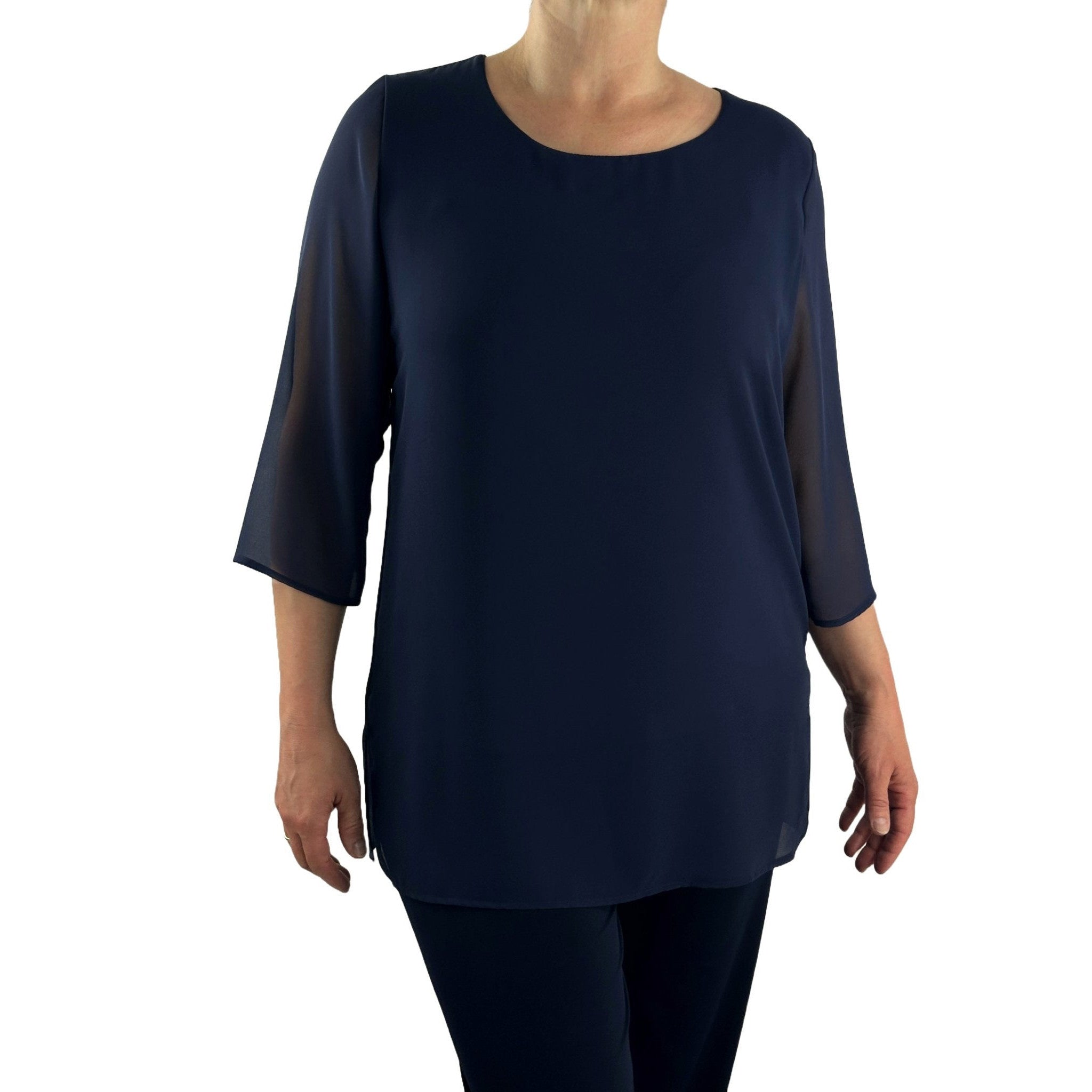 Blusenshirt mit 3/4 Ärmeln. Mode von Seidel. Seidel Moden Onlineshop