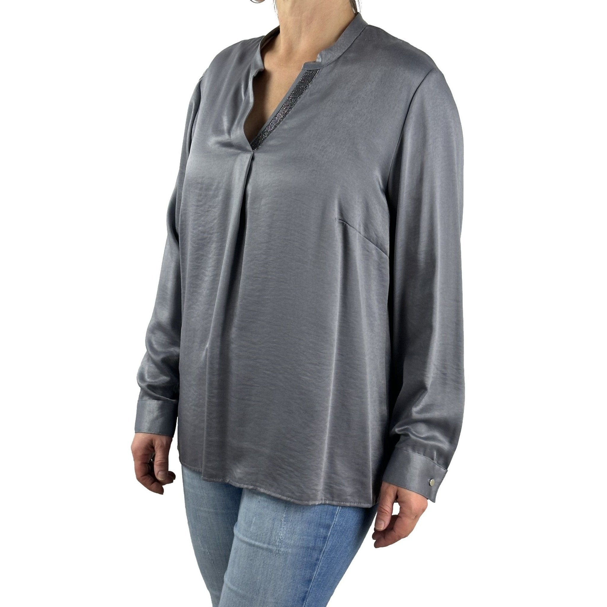 Schluse in glänzender Satin-Optik. Mode von Seidel. Seidel Moden Onlineshop