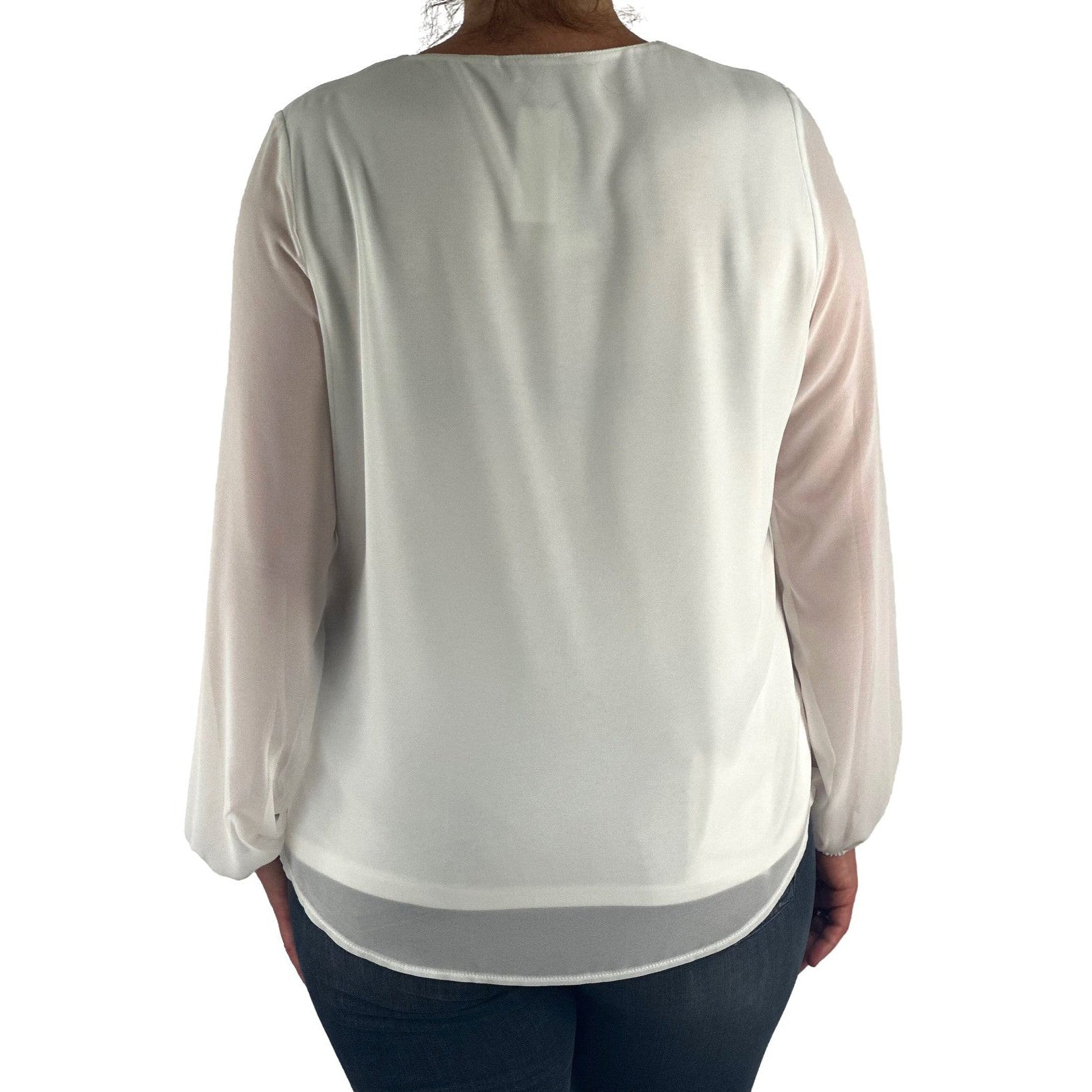 Schluse mit Cut-Out am Ausschnitt. Mode von Seidel. Seidel Moden Onlineshop