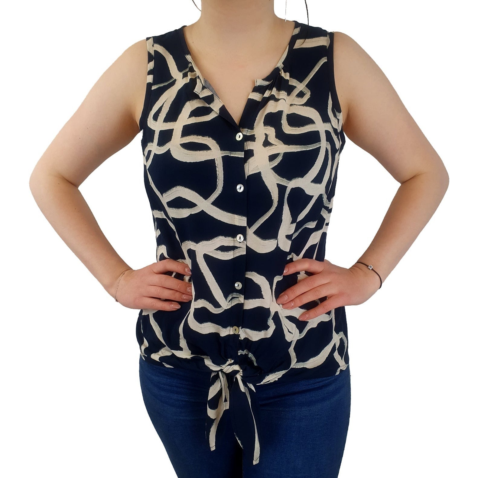 Blusenshirt zum Knoten. Mode von Seidel. Seidel Moden Onlineshop