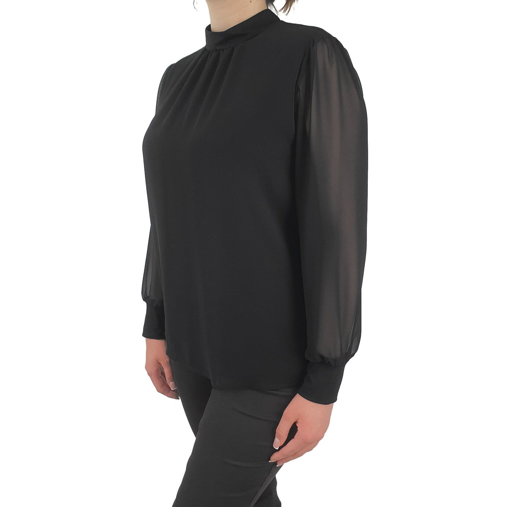 Schluse mit angeschnittenem Kragen. Mode von Seidel. Seidel Moden Onlineshop