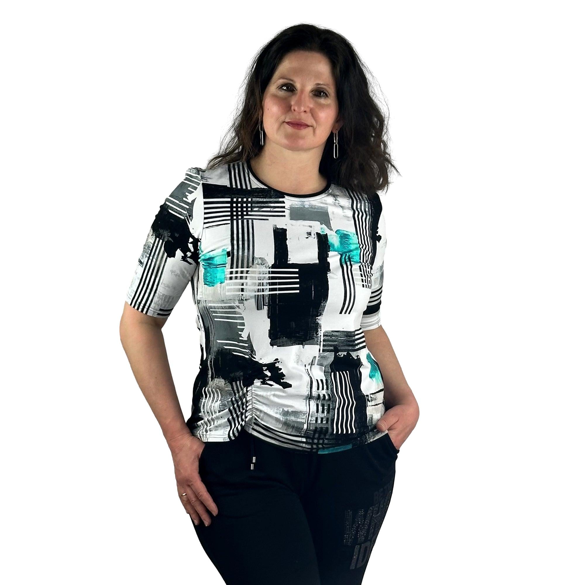 Shirt mit Raffung. Mode von Seidel. Seidel Moden Onlineshop