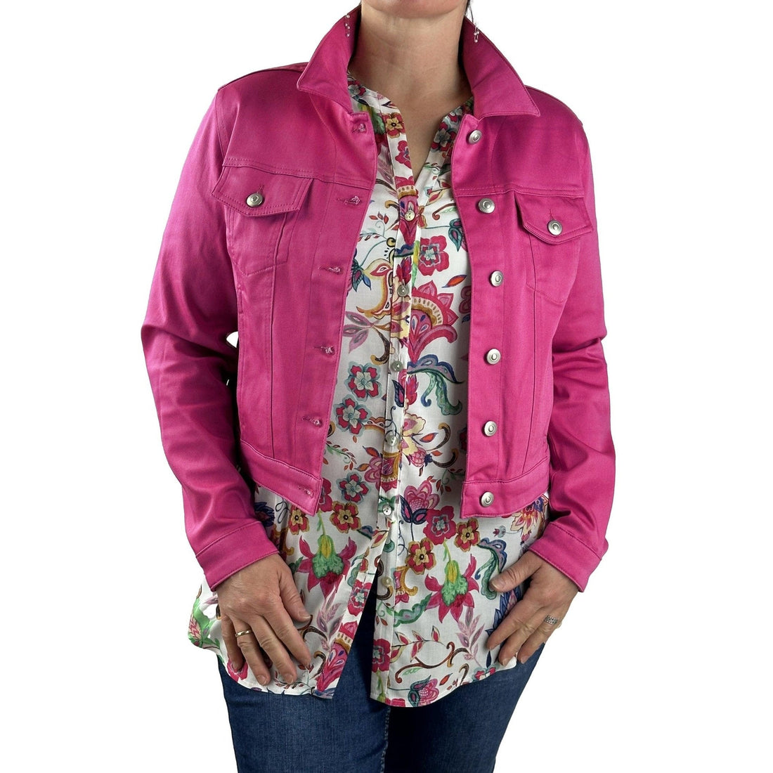 Jeansjacke aus Baumwoll-Qualität. Mode von Sommermann. Seidel Moden Onlineshop