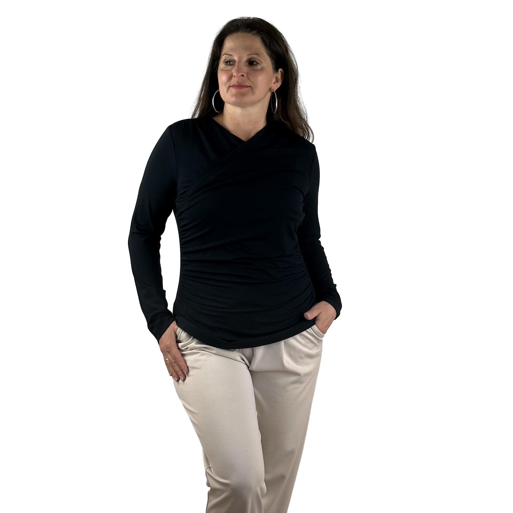 Shirt in Wickeloptik. Mode von Sommermann. Seidel Moden Onlineshop