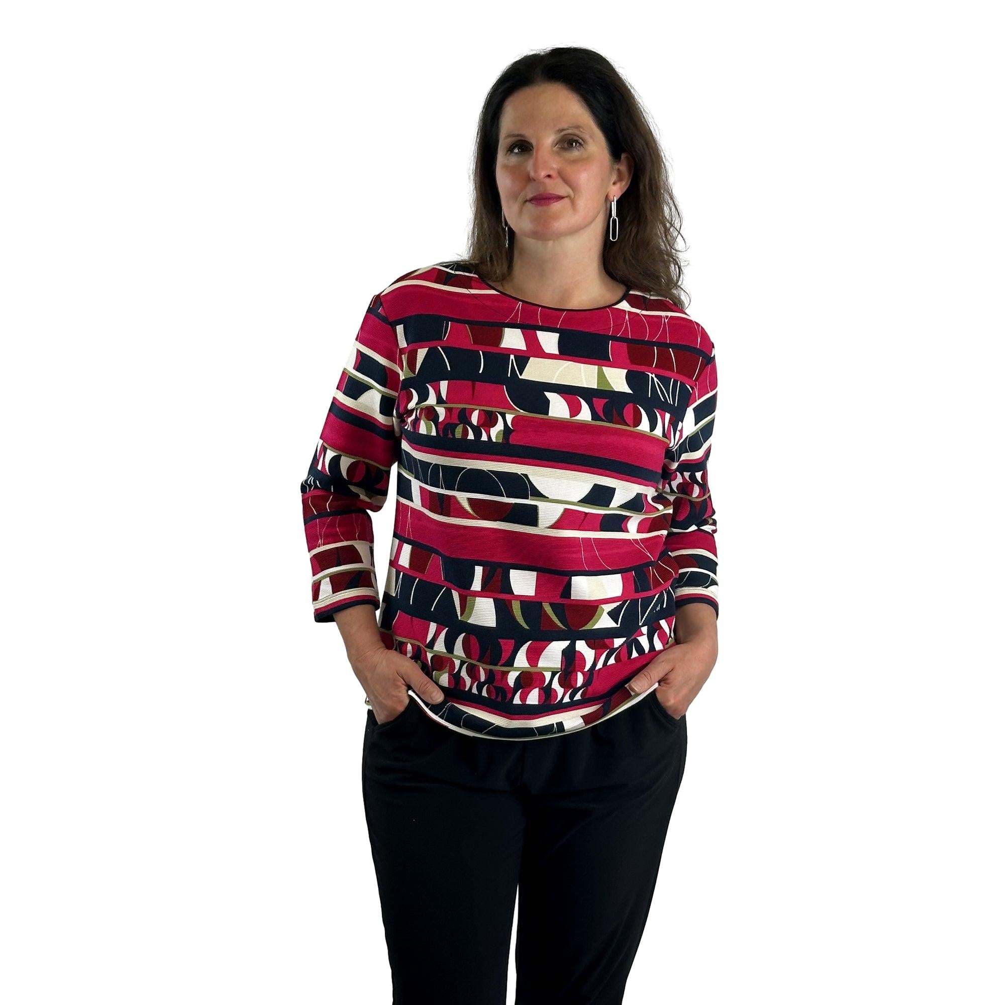 Sweatshirt mit Allover-Print. Mode von Rabe. Seidel Moden Onlineshop
